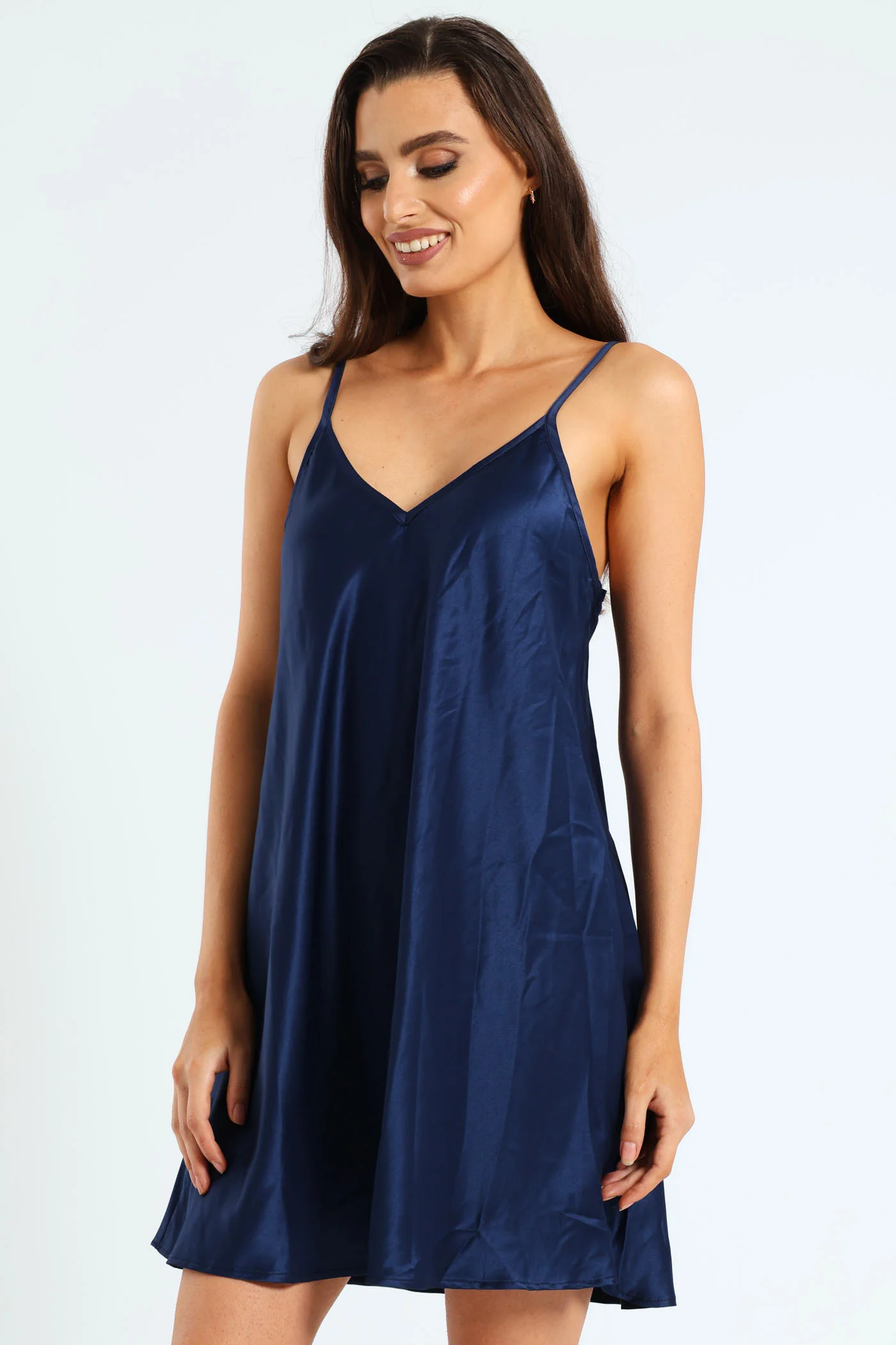 Egret Gown & Chemise Set - Navy - Image 2