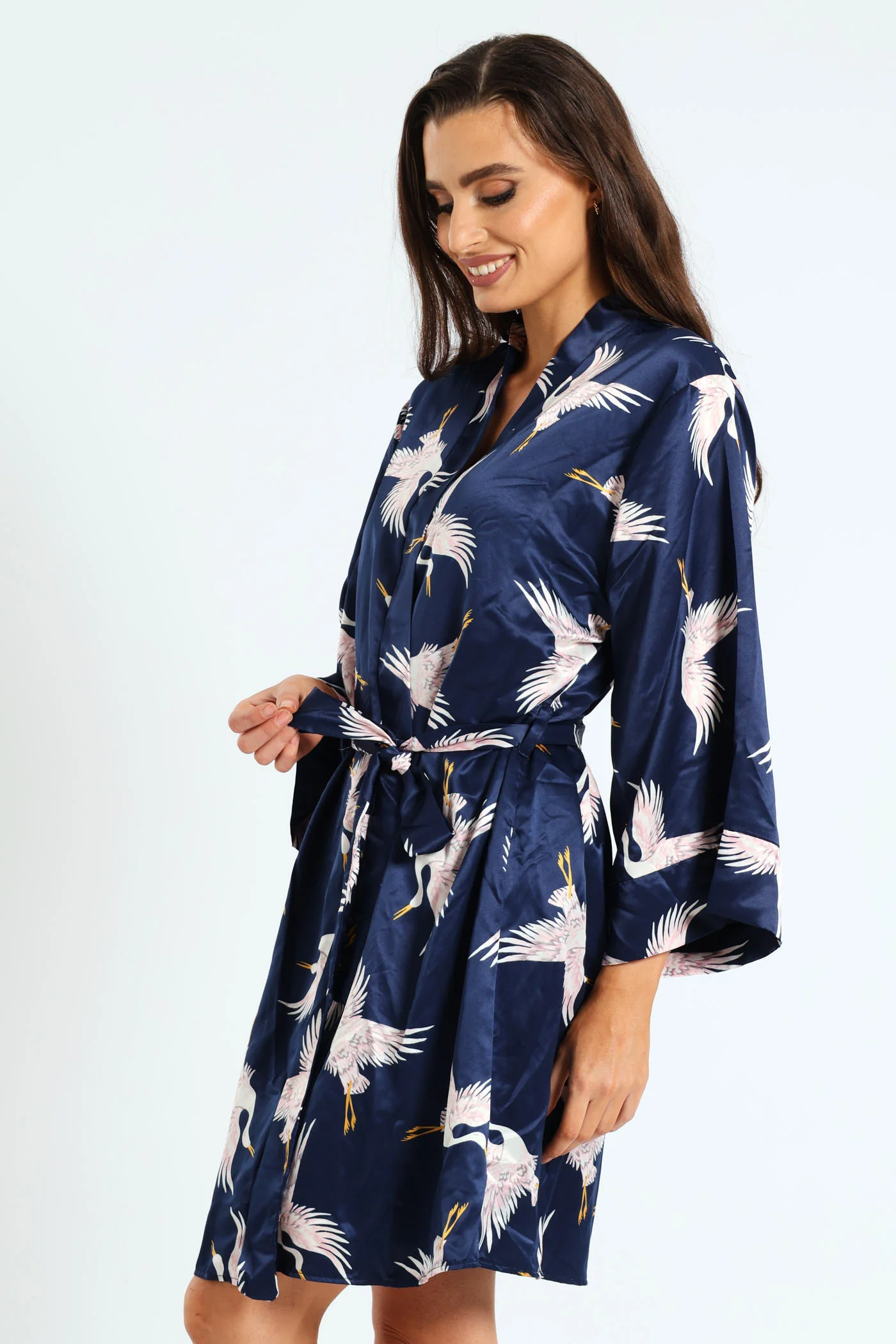 Egret Gown & Chemise Set - Navy - Image 3