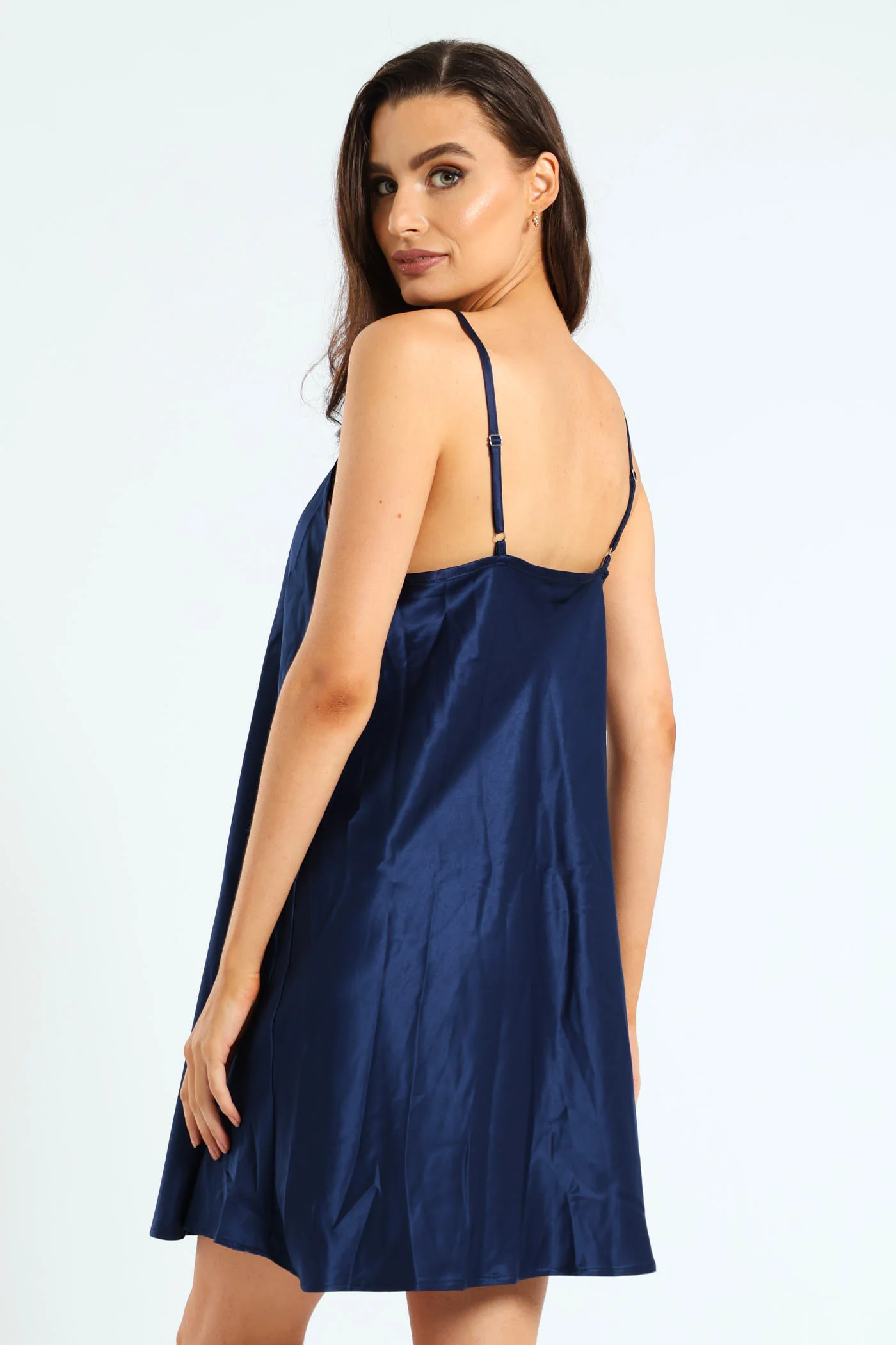 Egret Gown & Chemise Set - Navy - Image 4