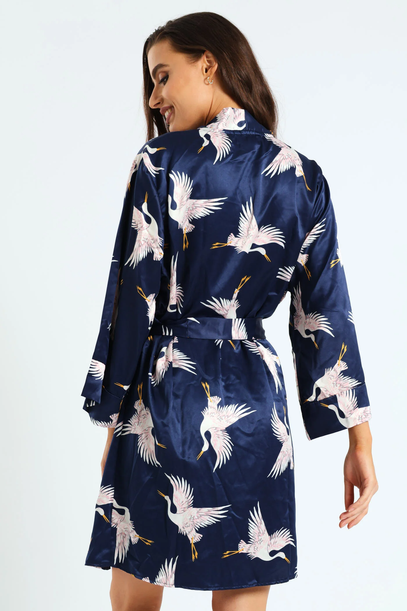 Egret Gown & Chemise Set - Navy - Image 5