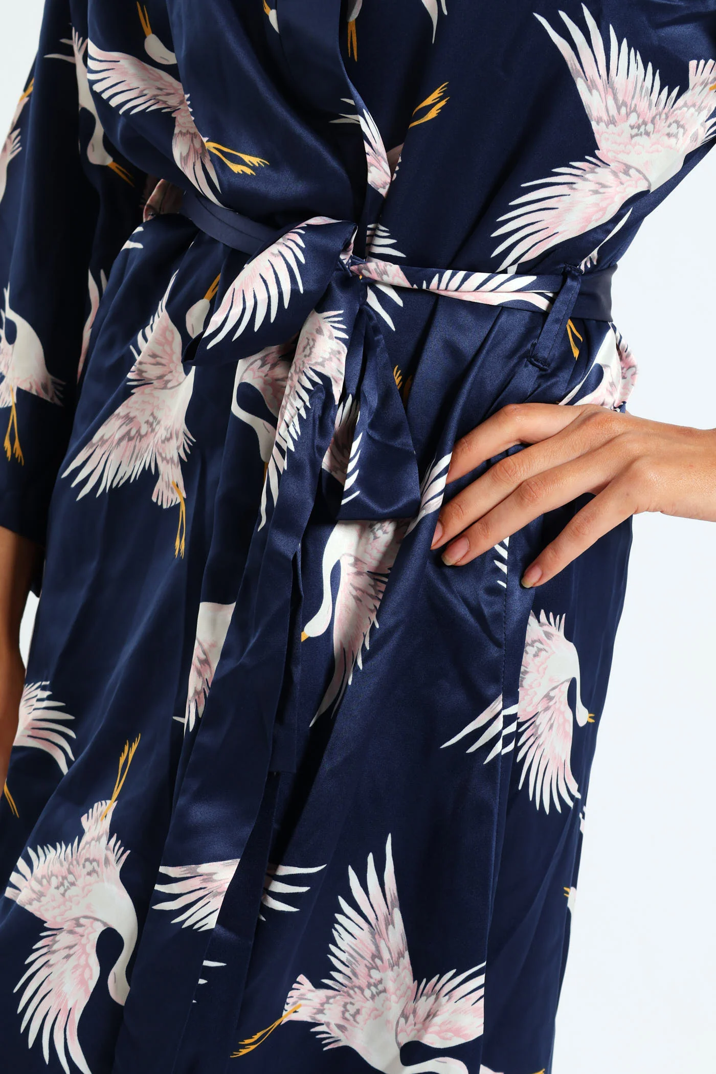 Egret Gown & Chemise Set - Navy - Image 6