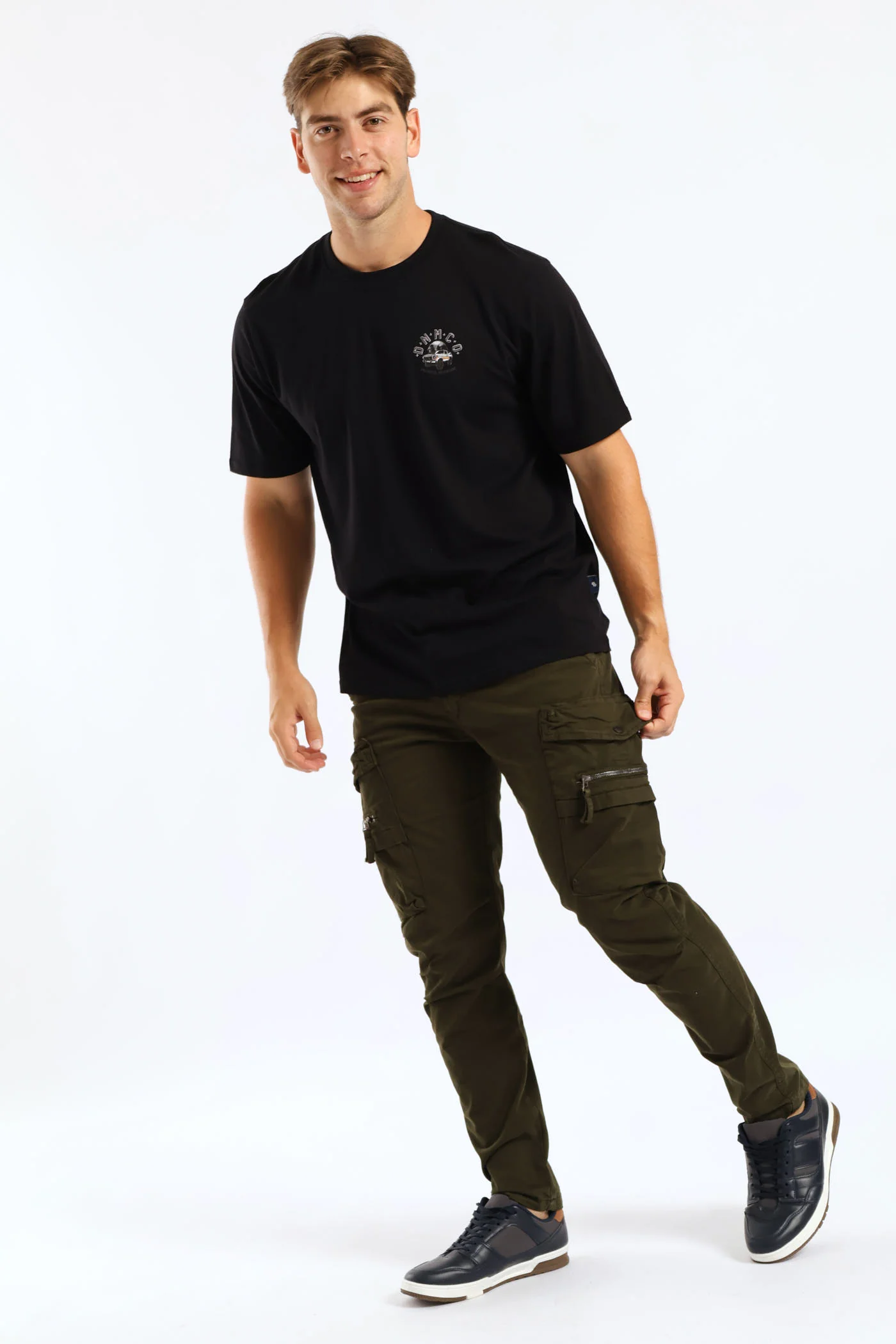 Elasticated Cargo Pant - Olive - Image 3