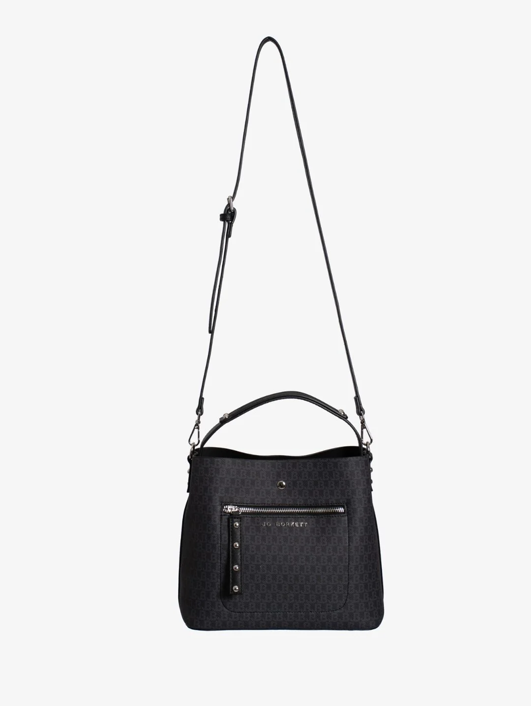 Elexi Logo Zip Front Bag - Black - Image 2
