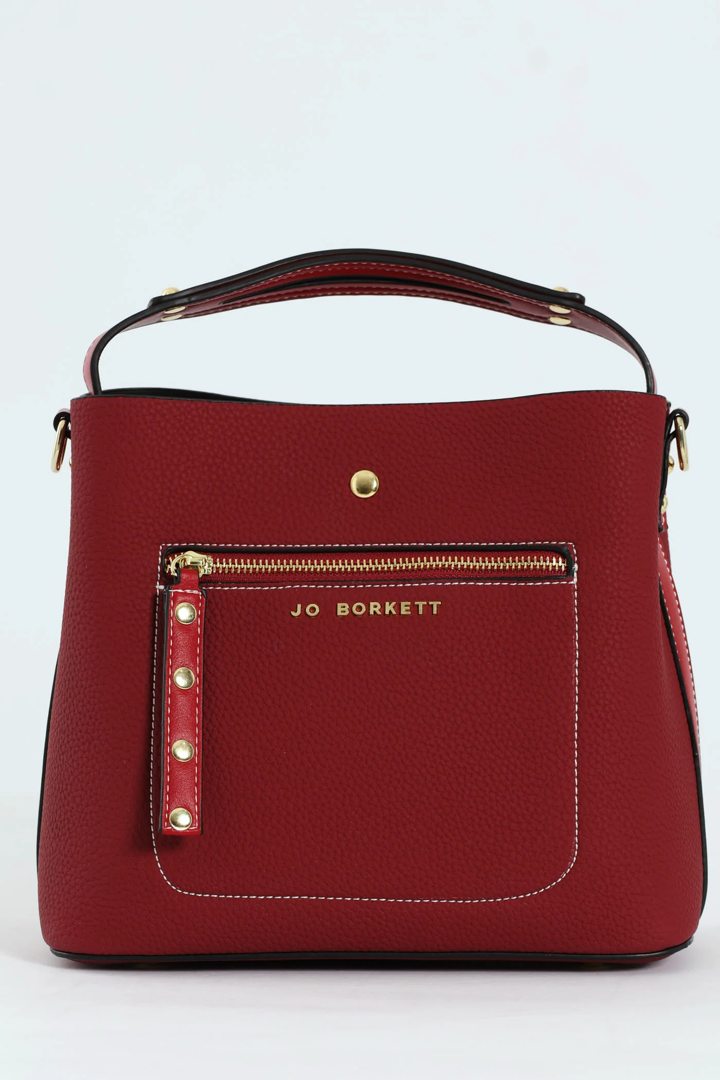 Elexi-Zip Front Bag - Burgundy - Image 3