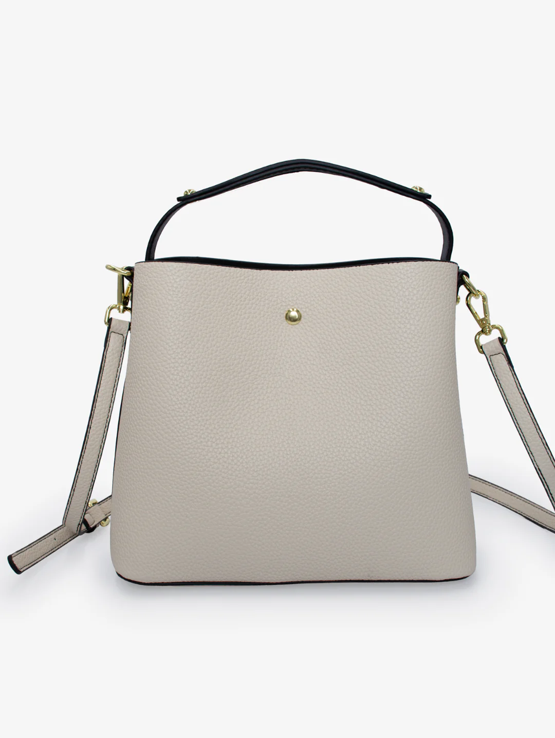 Elexi-Zip Front Bag - Cream - Image 6