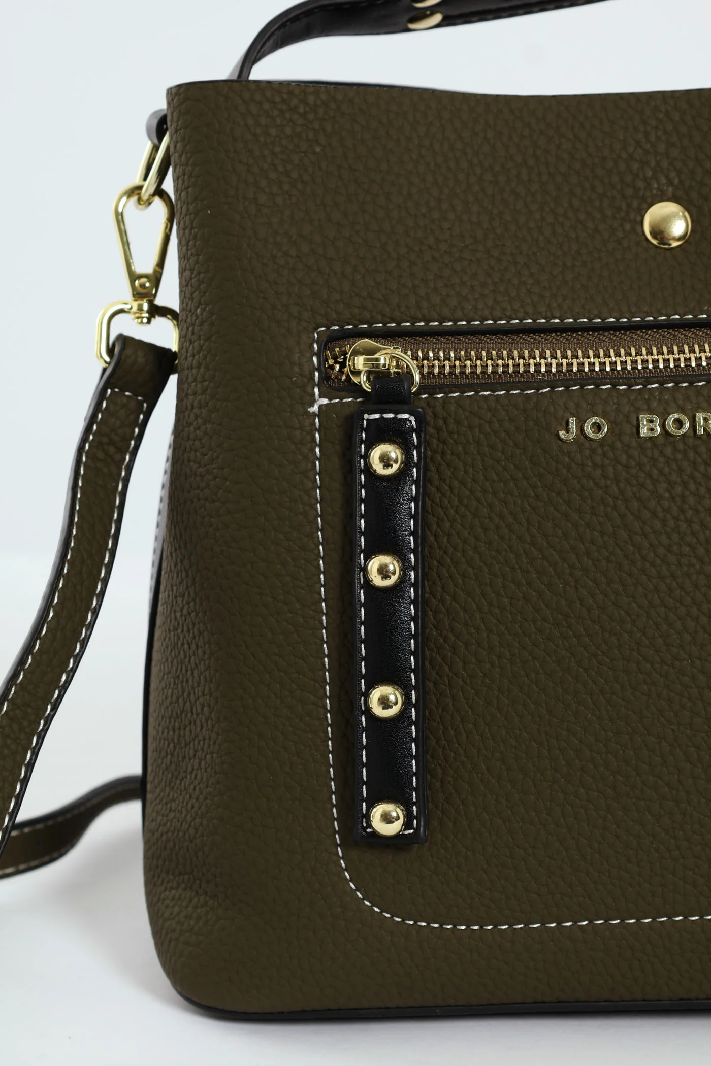 Elexi-Zip Front Bag - Olive - Image 4