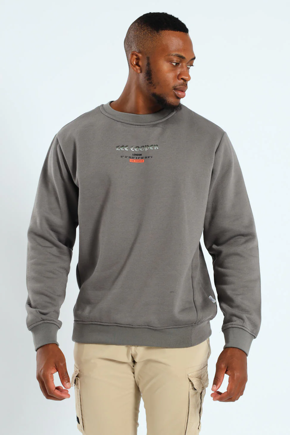 Elio Multi Print Sweatshirt - Dark Grey - Image 3