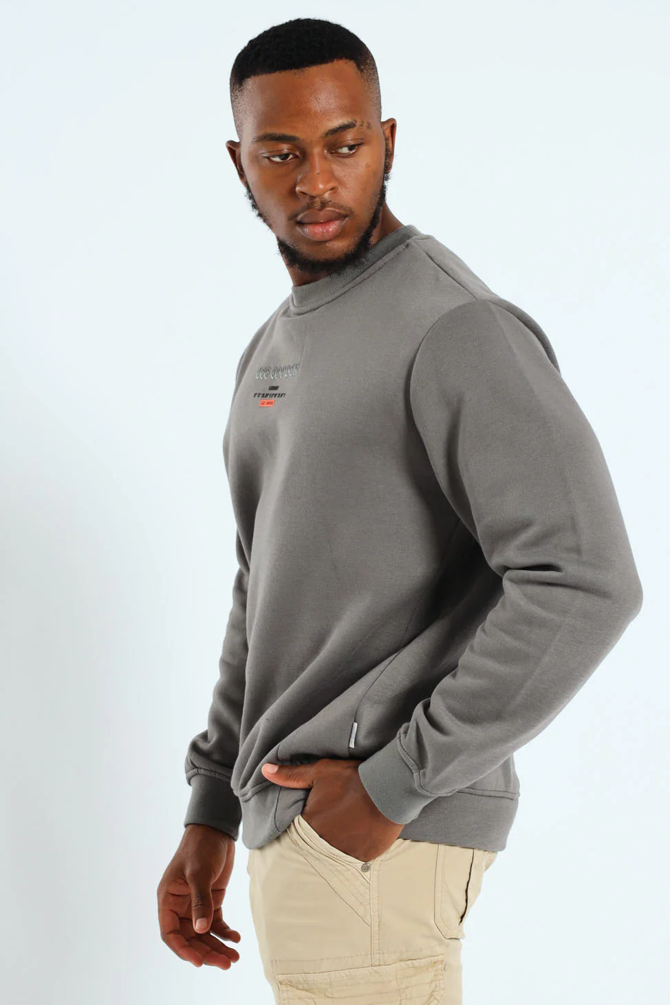 Elio Multi Print Sweatshirt - Dark Grey - Image 4