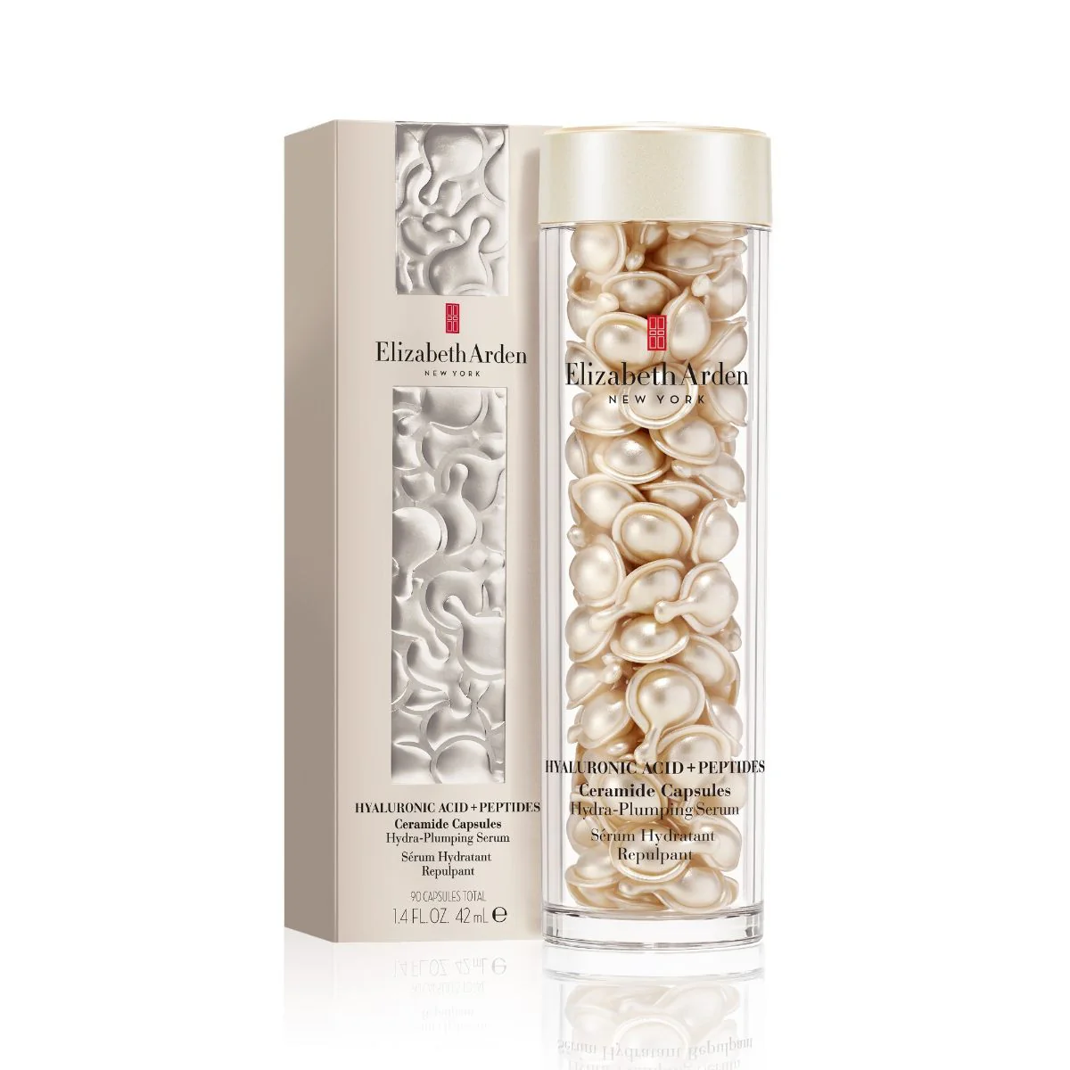 Hyaluronic Acid Ceramide Capsules Hydra-Plumping Serum, (90pc capsules total), 42ml - Image 2