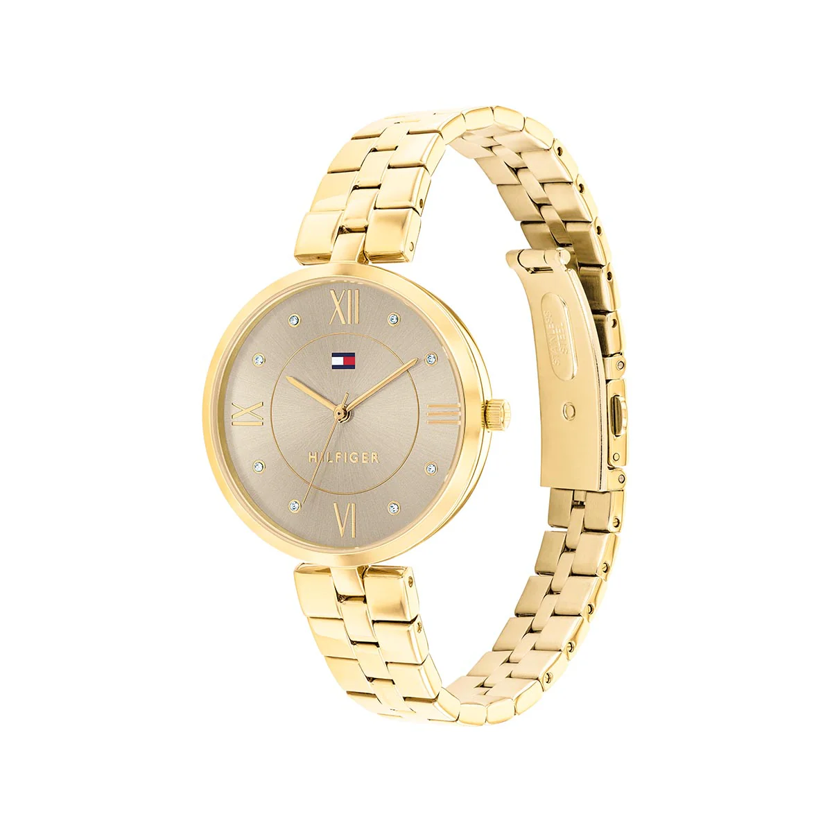 Ella Gold Case Grey Dial Watch - Gold - Image 4