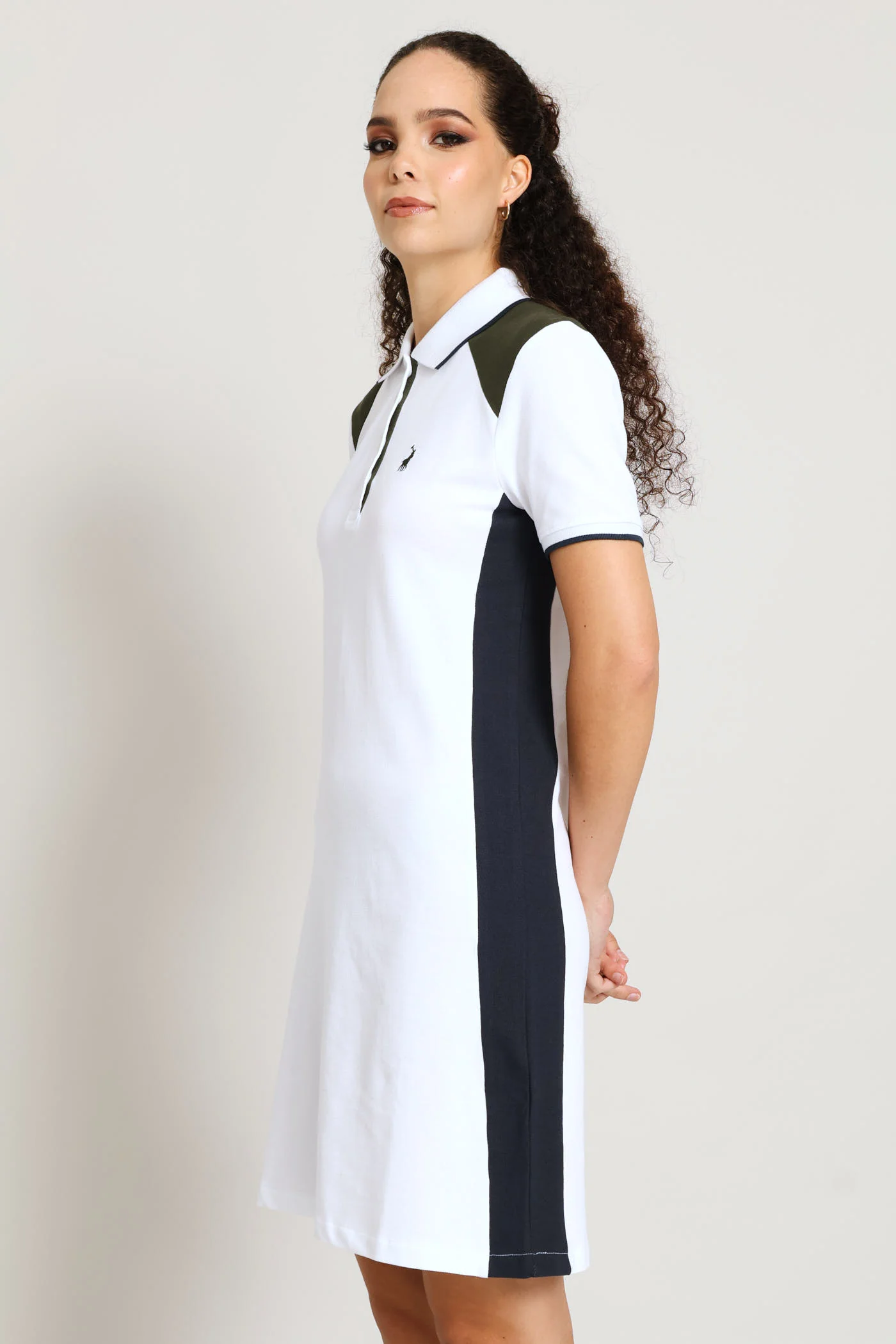 Ella Sport Golfer Dress - White - Image 3