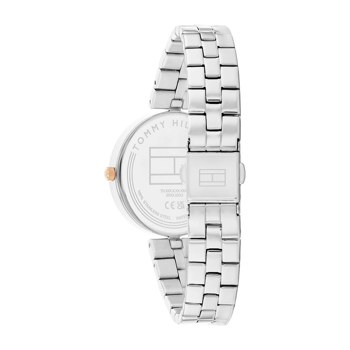 Ella Stainless Steel Case & Bracelet With Black Dial Watch - Silver - Image 3