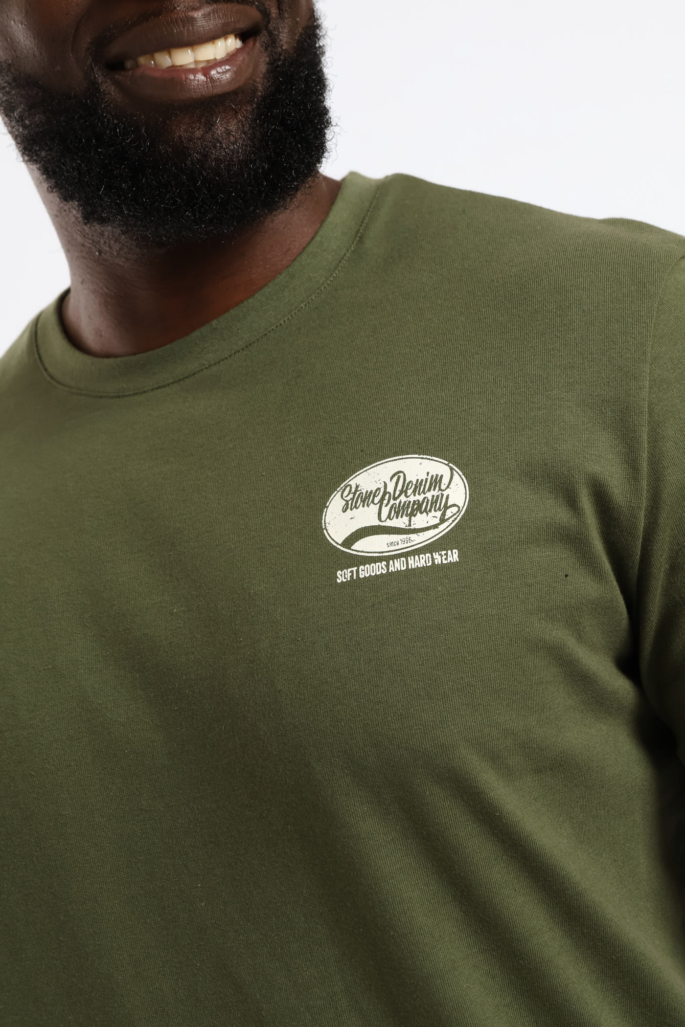 Ellipse Heavy Weight Tee - Olive - Image 2