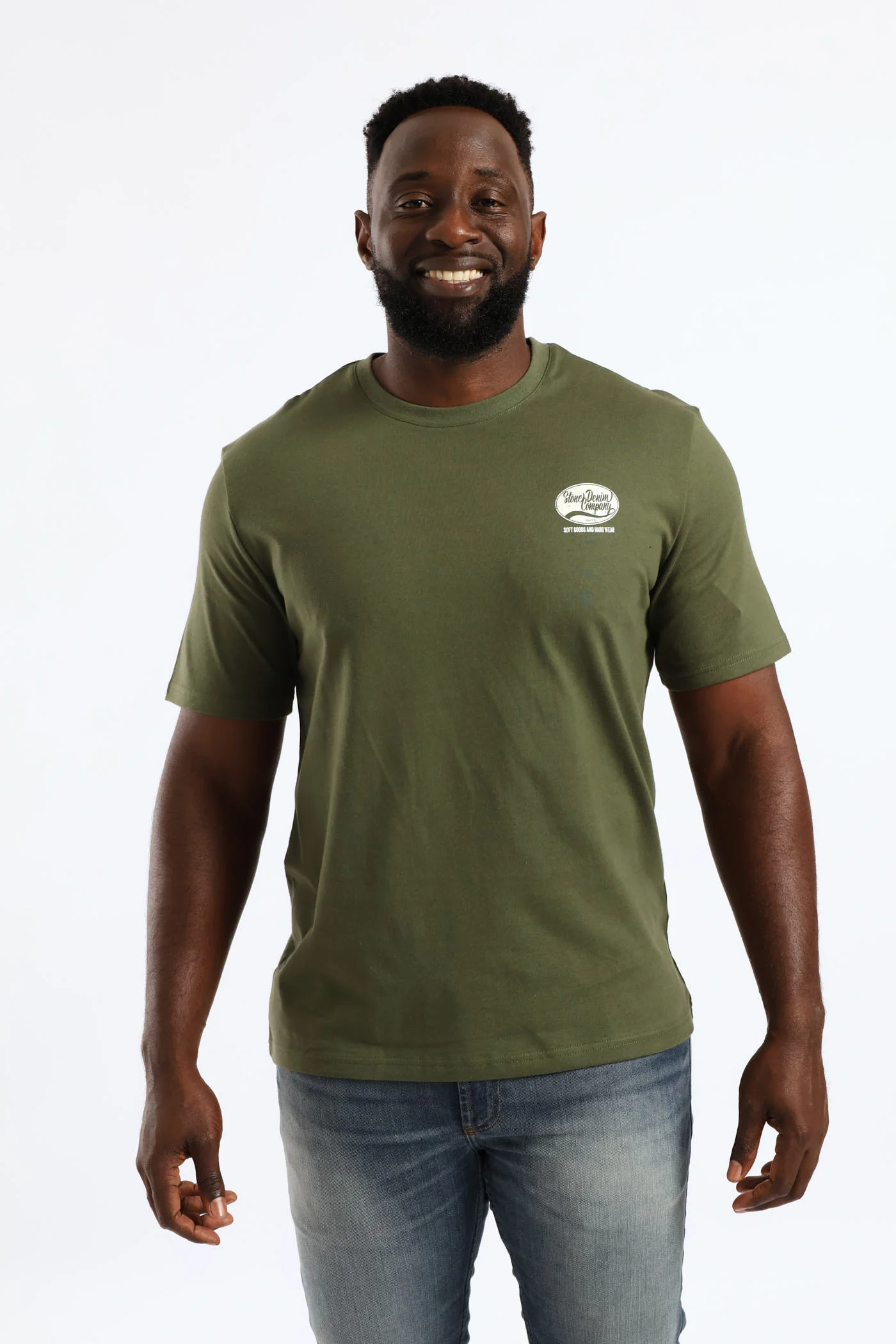 Ellipse Heavy Weight Tee - Olive - Image 4