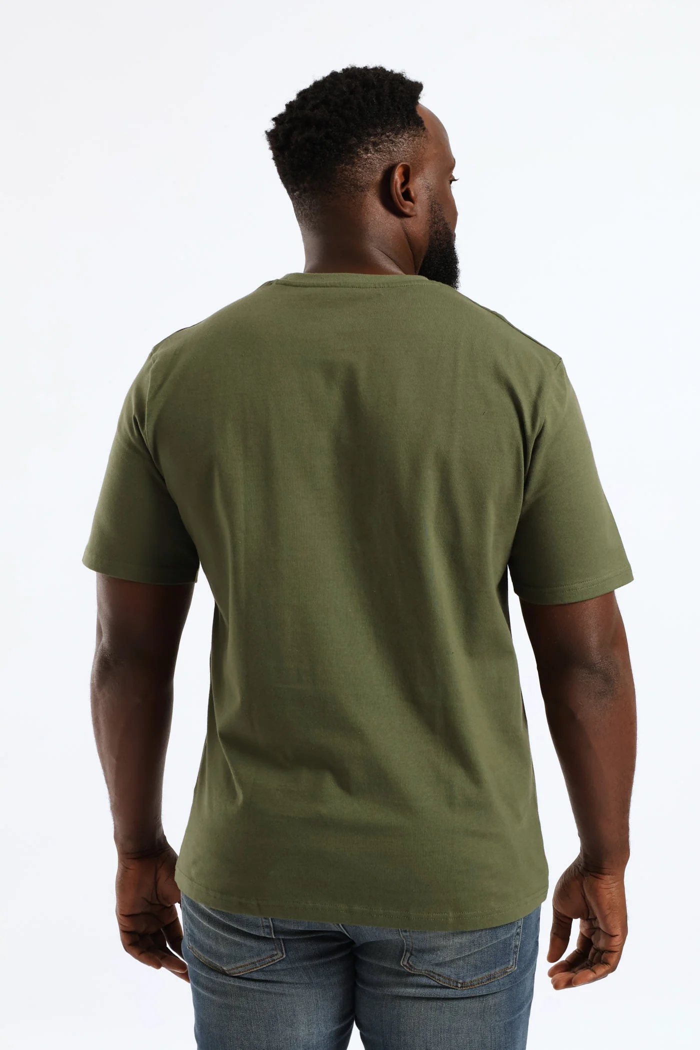 Ellipse Heavy Weight Tee - Olive - Image 5