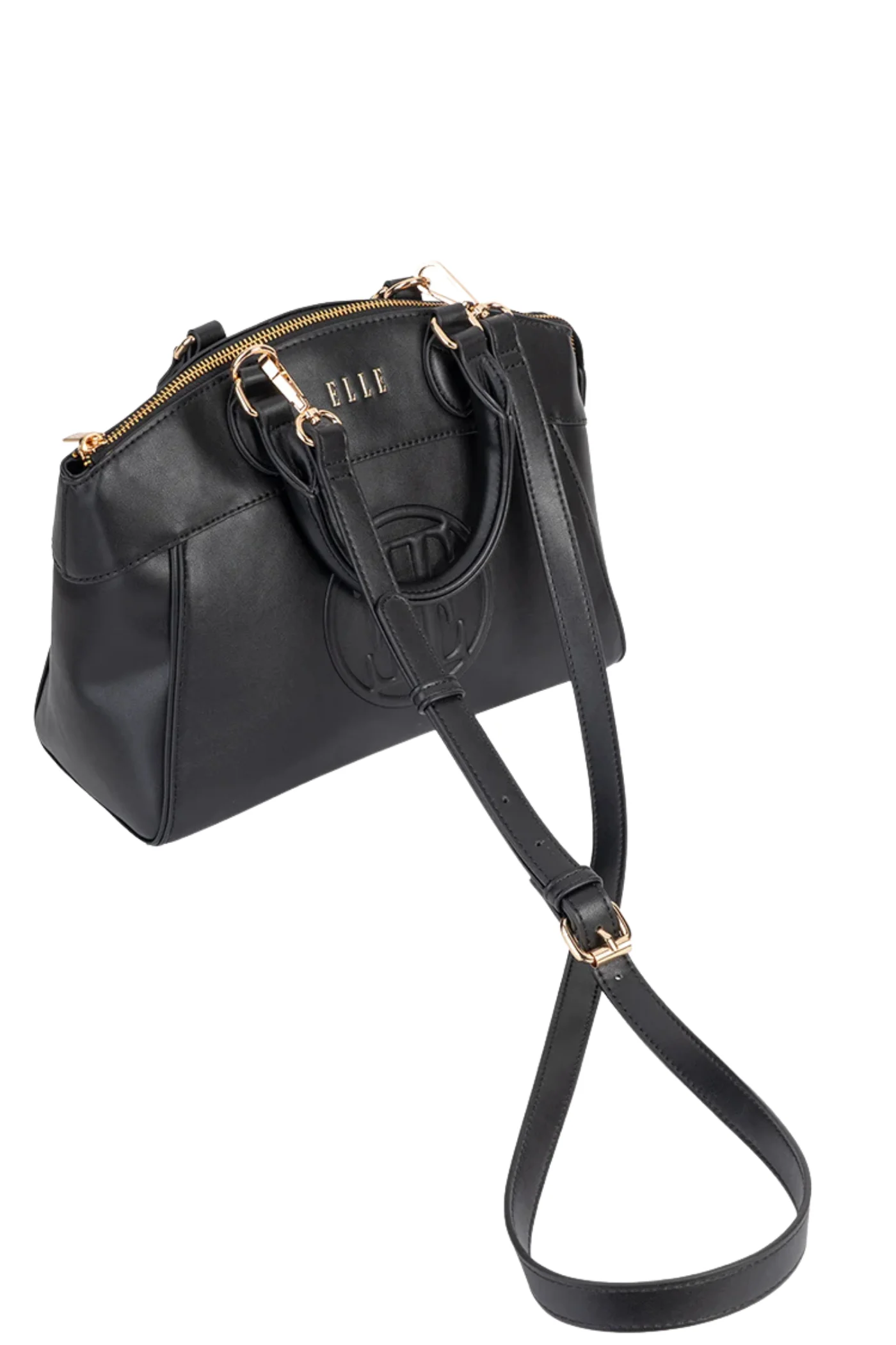 Embossed Dome Bag - Black - Image 4