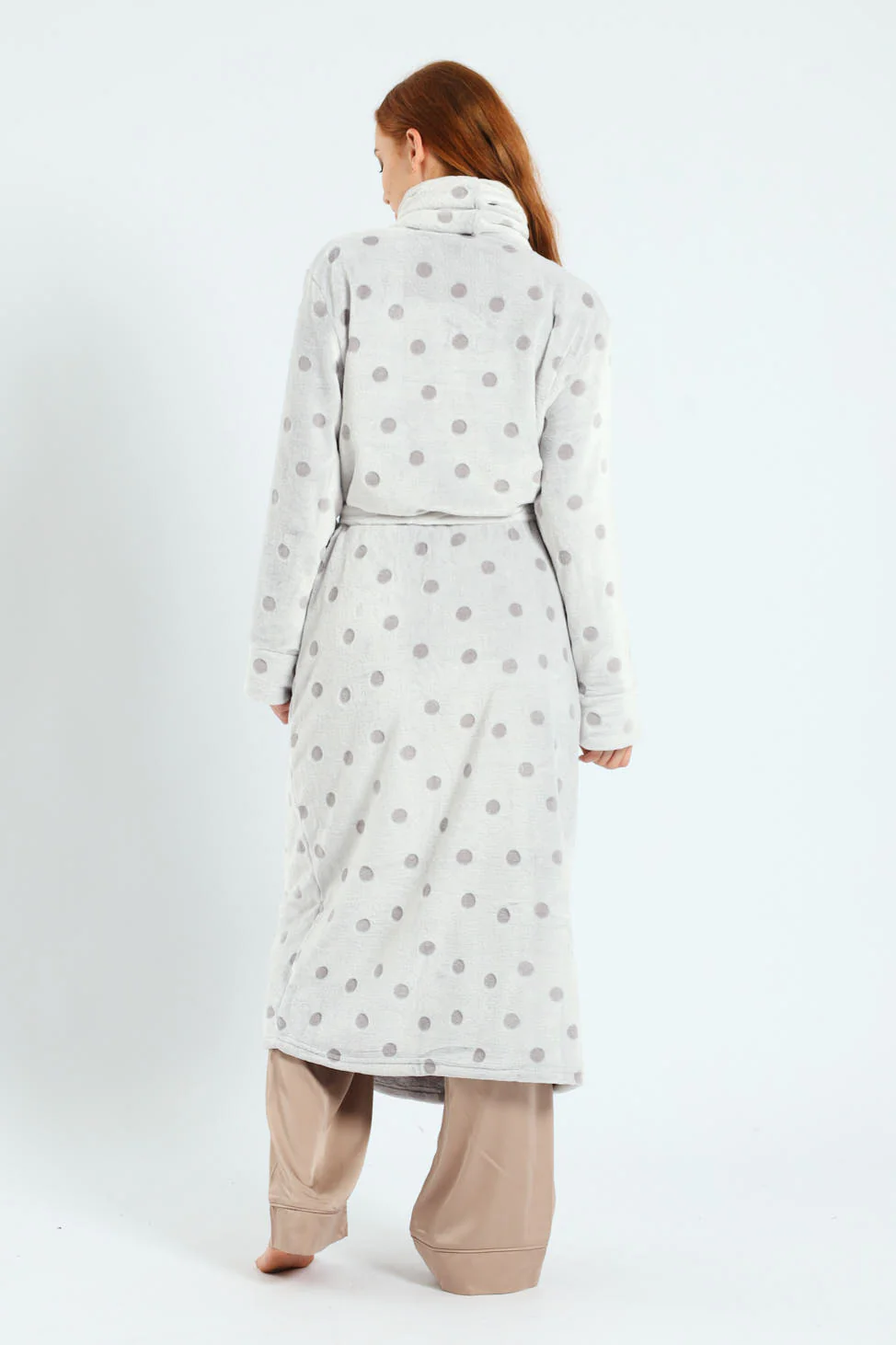 Embossed Gown - Grey - Image 3
