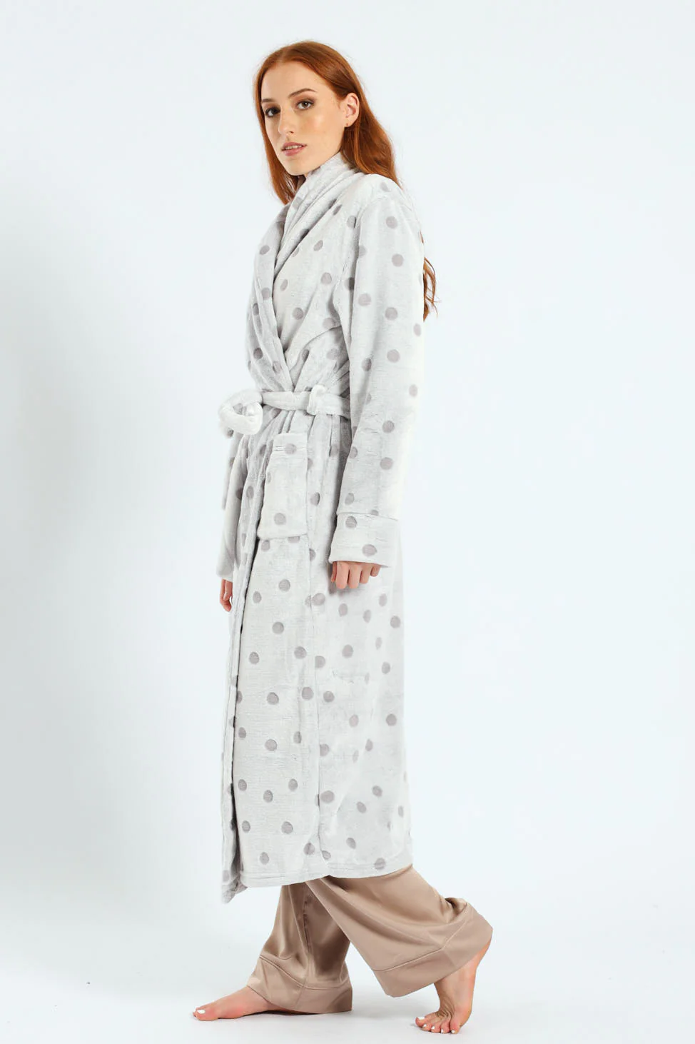 Embossed Gown - Grey - Image 4