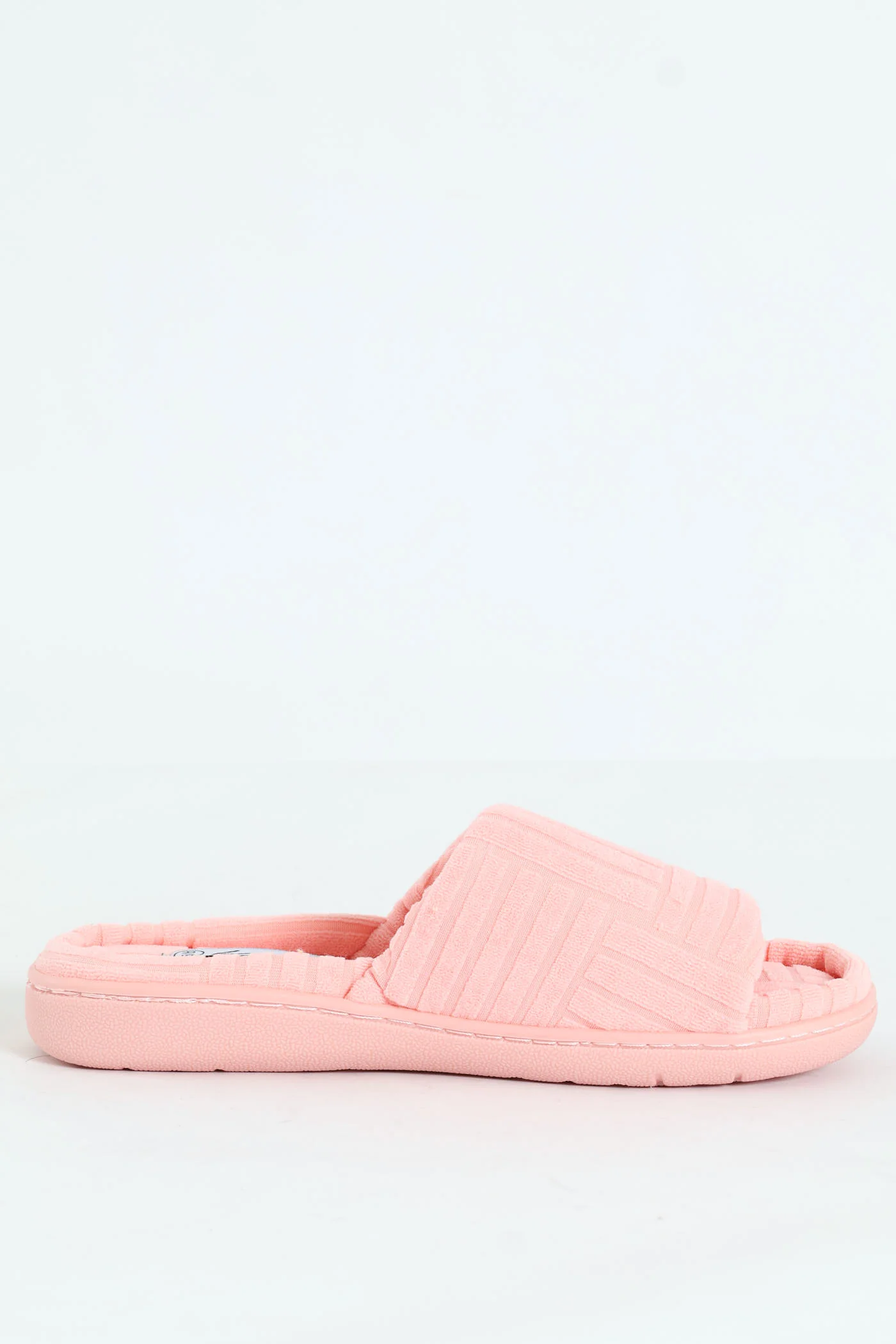 Embossed Mule Slipper On Bucket Outsole - Pink - Image 3