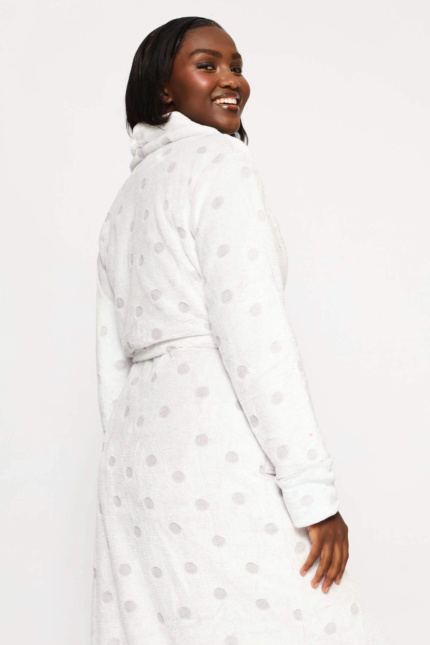 Embossed Spot Gown - Grey - Image 6