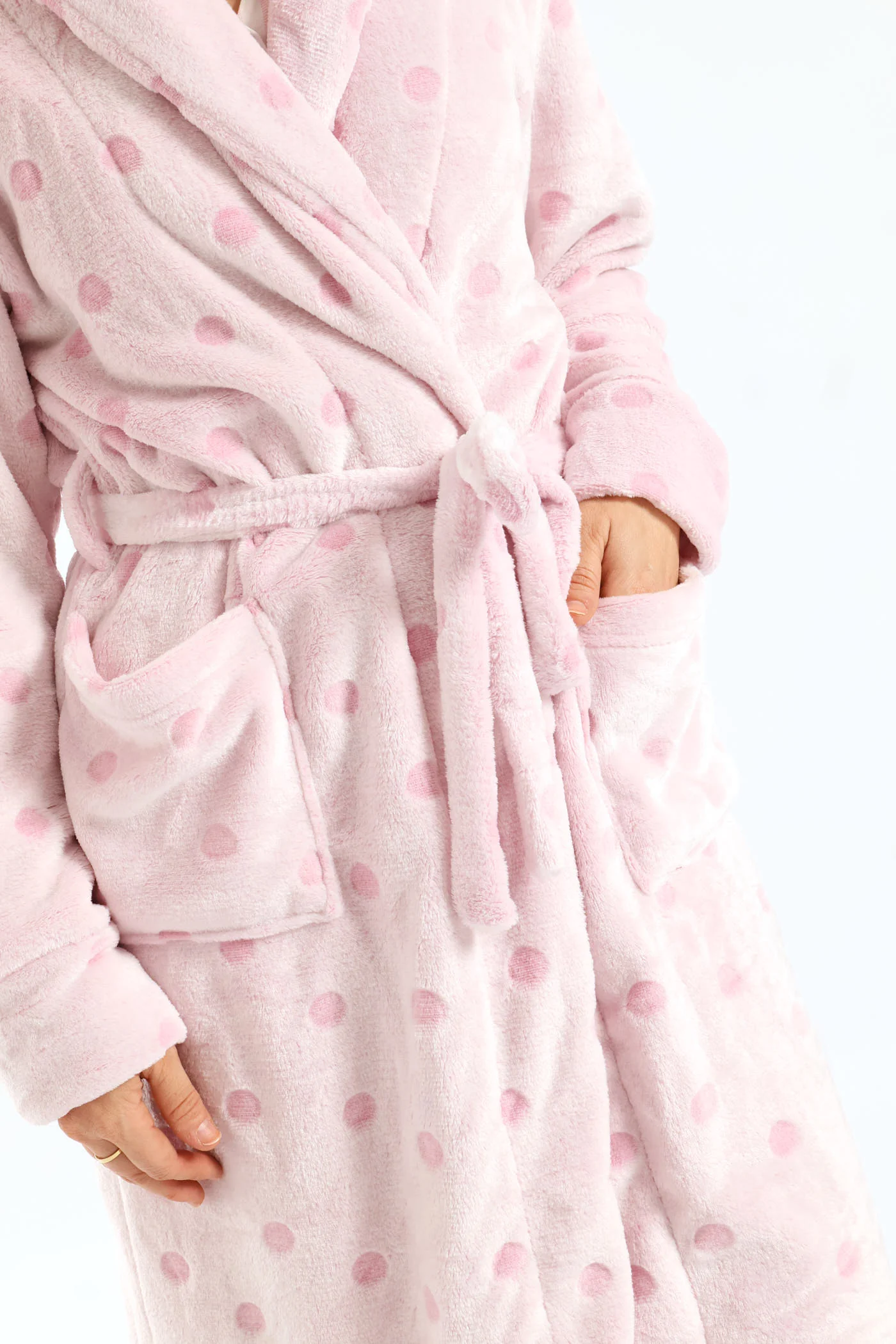 Embossed Spot Gown - Pink - Image 2