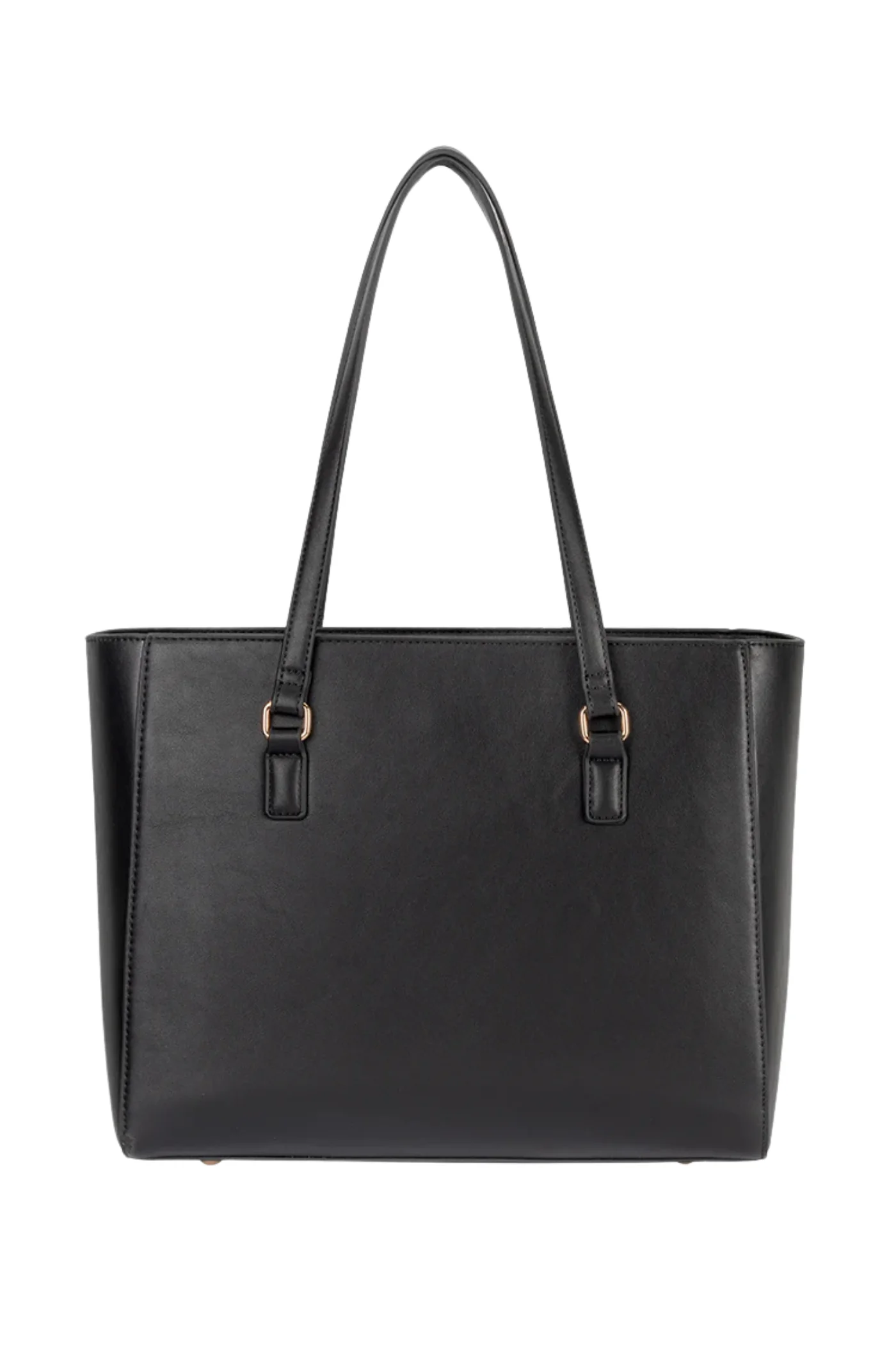 Embossed Tote Bag - Black - Image 2