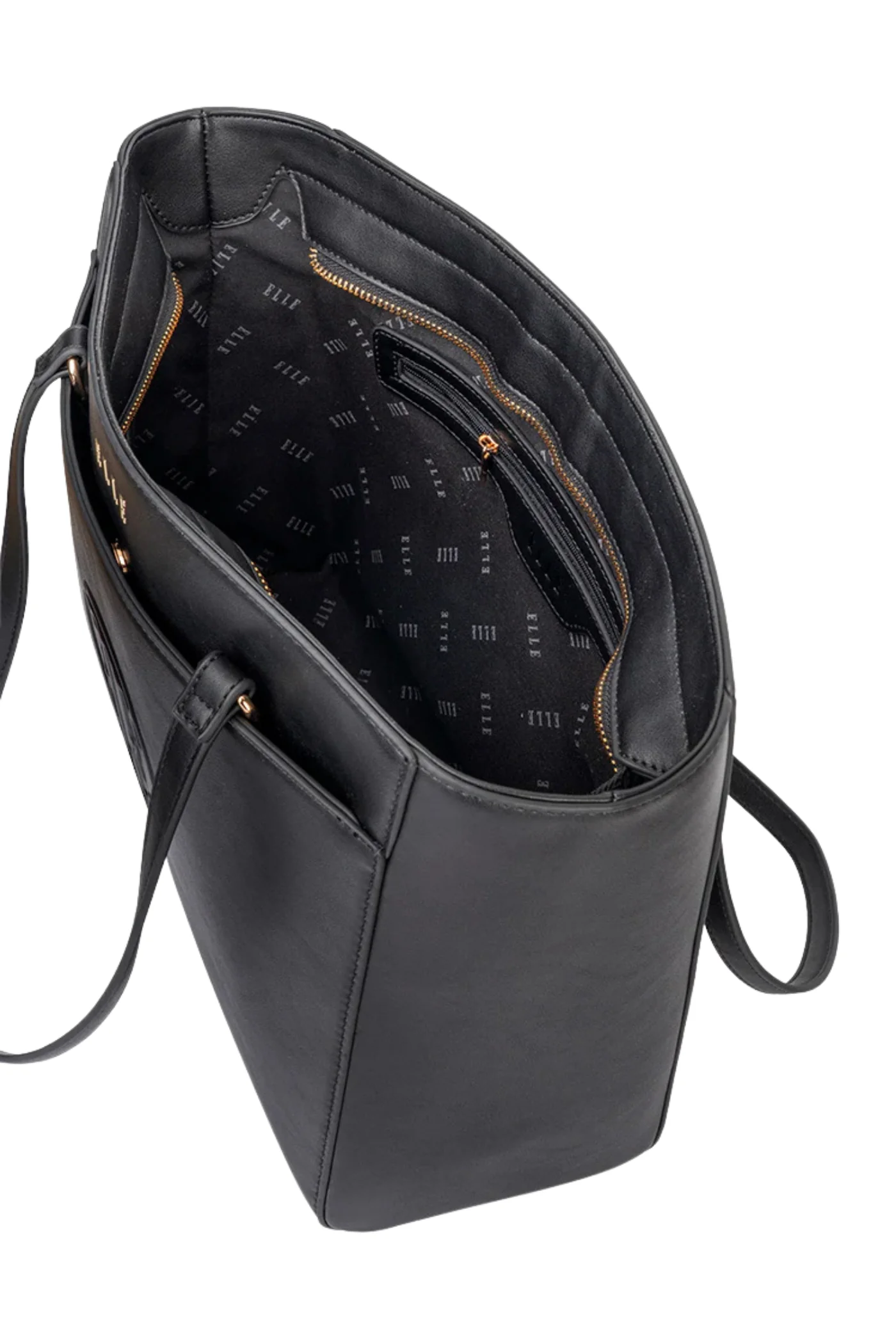 Embossed Tote Bag - Black - Image 4