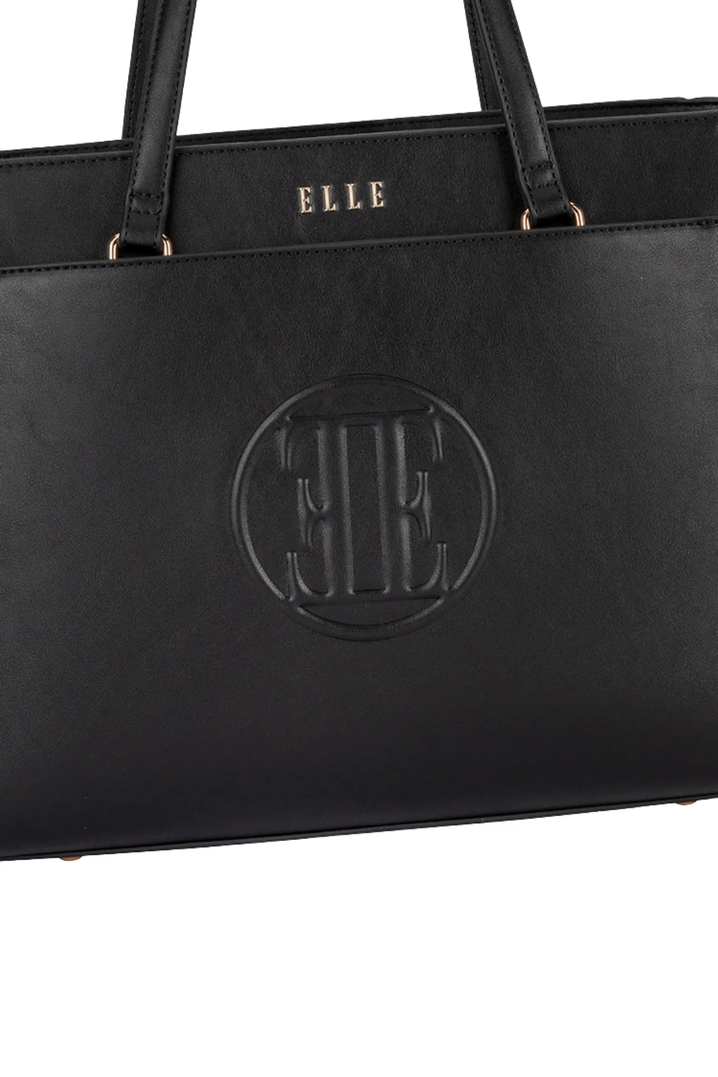 Embossed Tote Bag - Black - Image 5