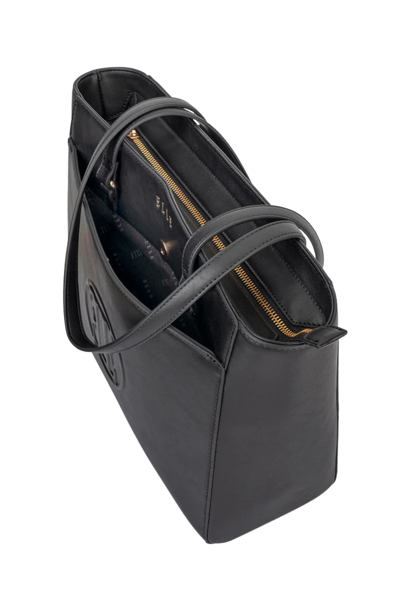 Embossed Tote Bag - Black - Image 6