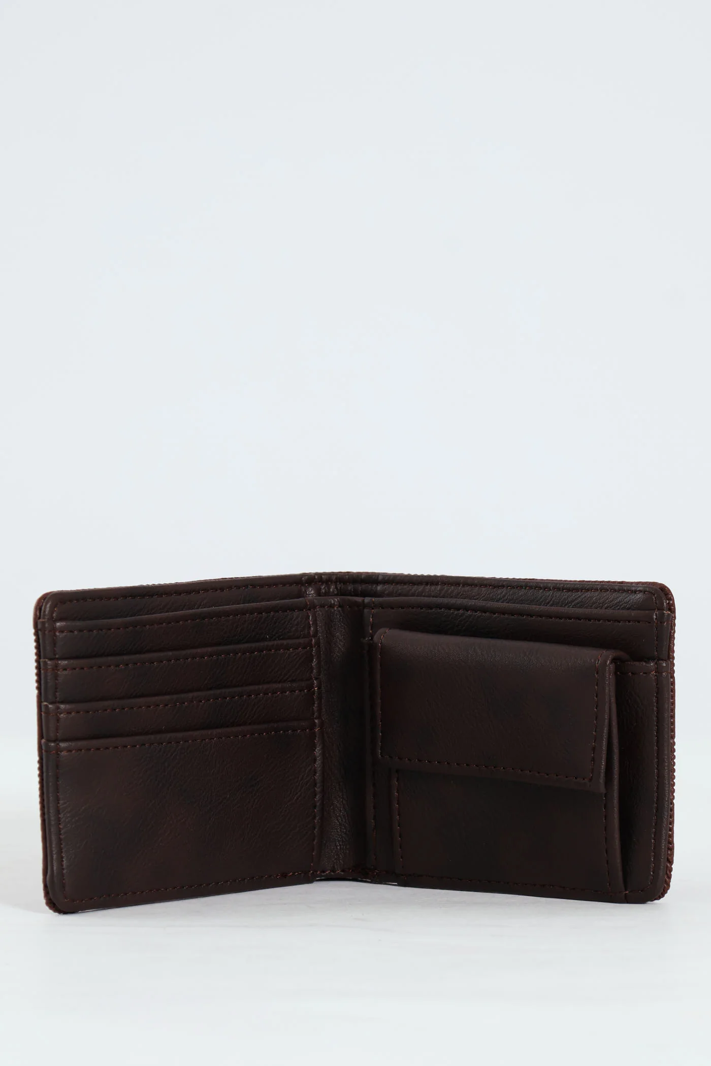 Embossed Wallet - Dark Brown - Image 4