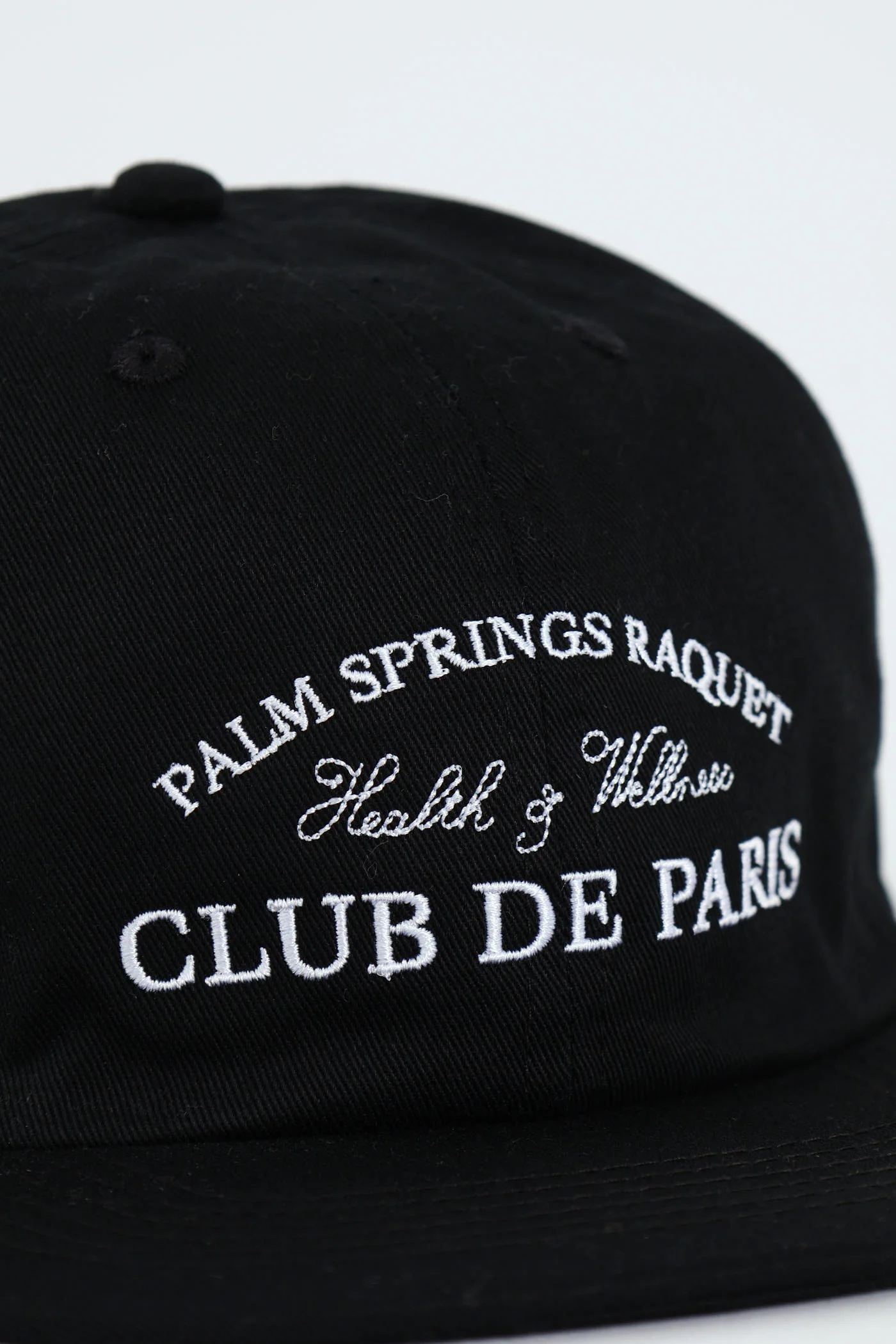 Embroided Curved Cap - Black - Image 2