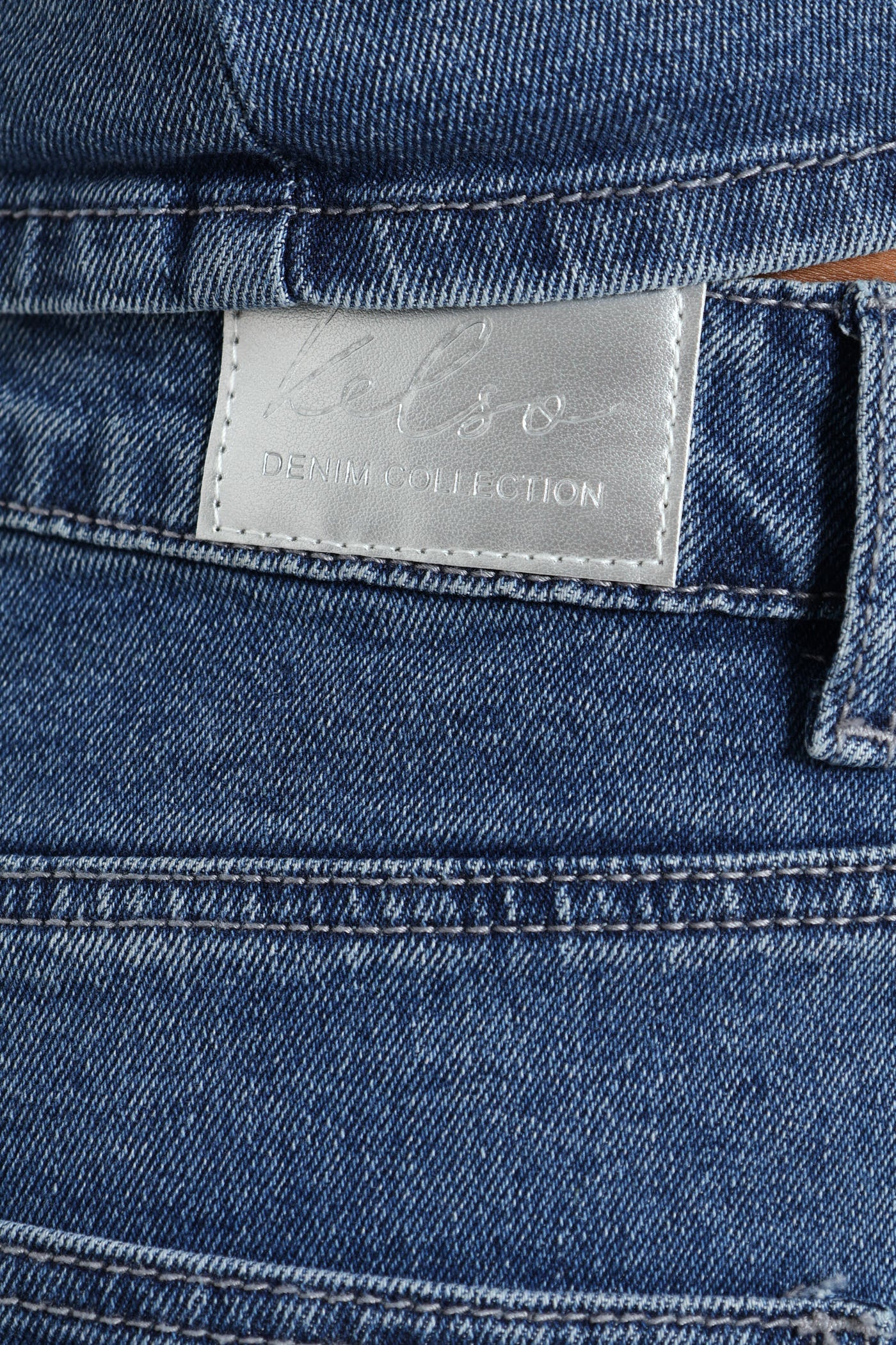 Embroidered Ankle Grazer Jean - Salty Mid Wash - Image 5
