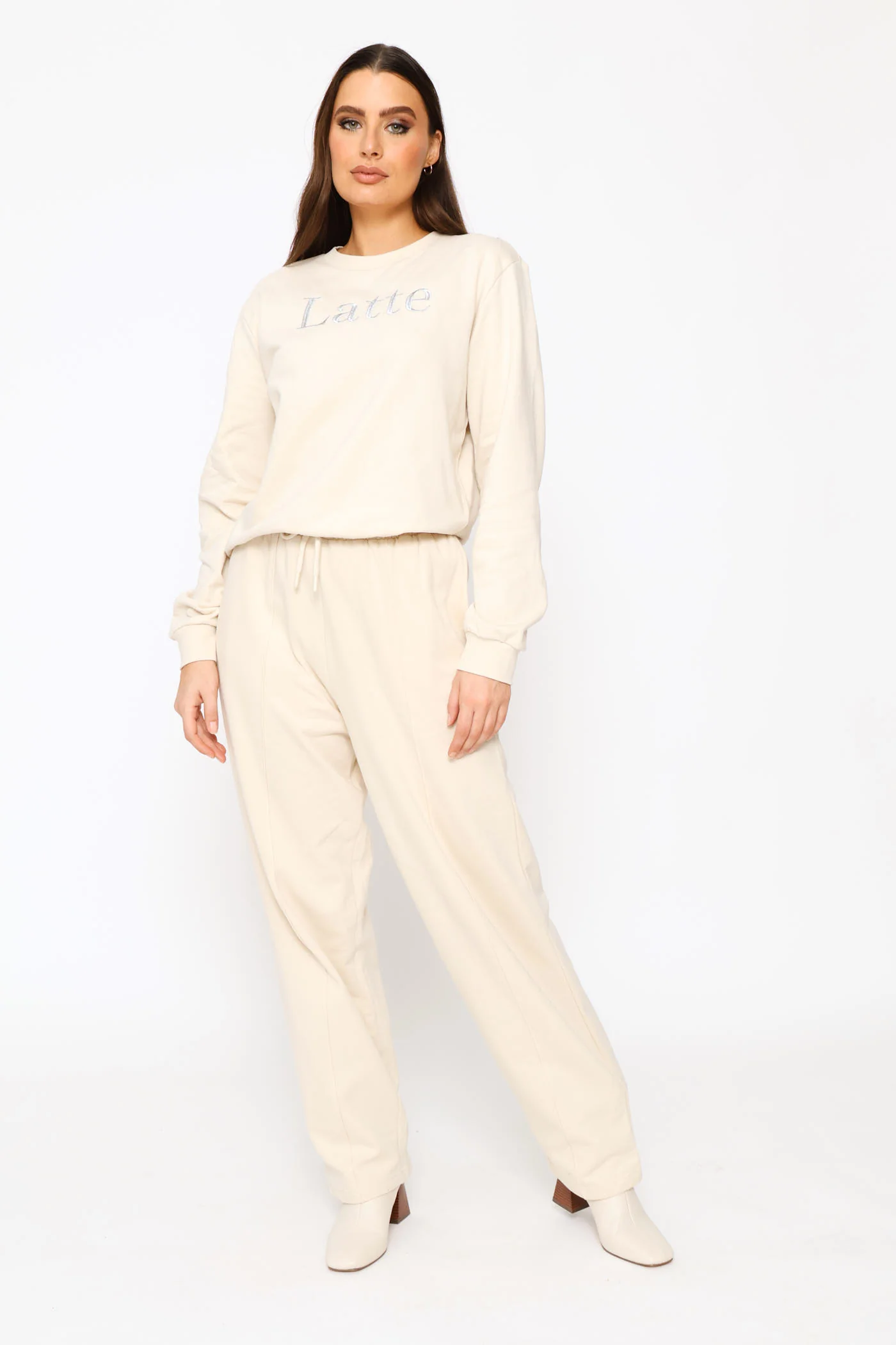 Embroidered Cotton Pullover - Light Stone - Image 5