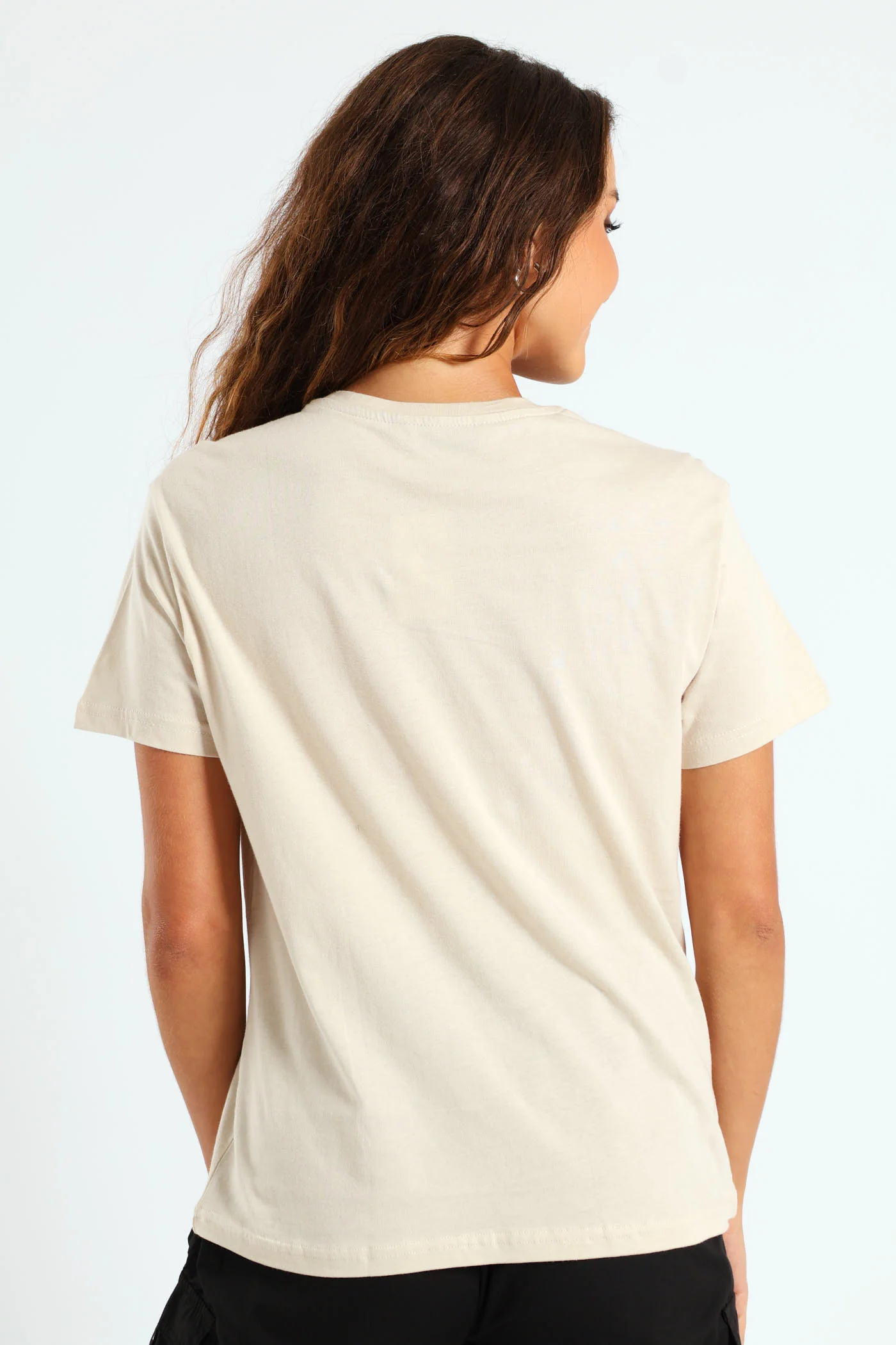 Embroidered Foil Amour Leopard Heart Tee - Light Stone - Image 3