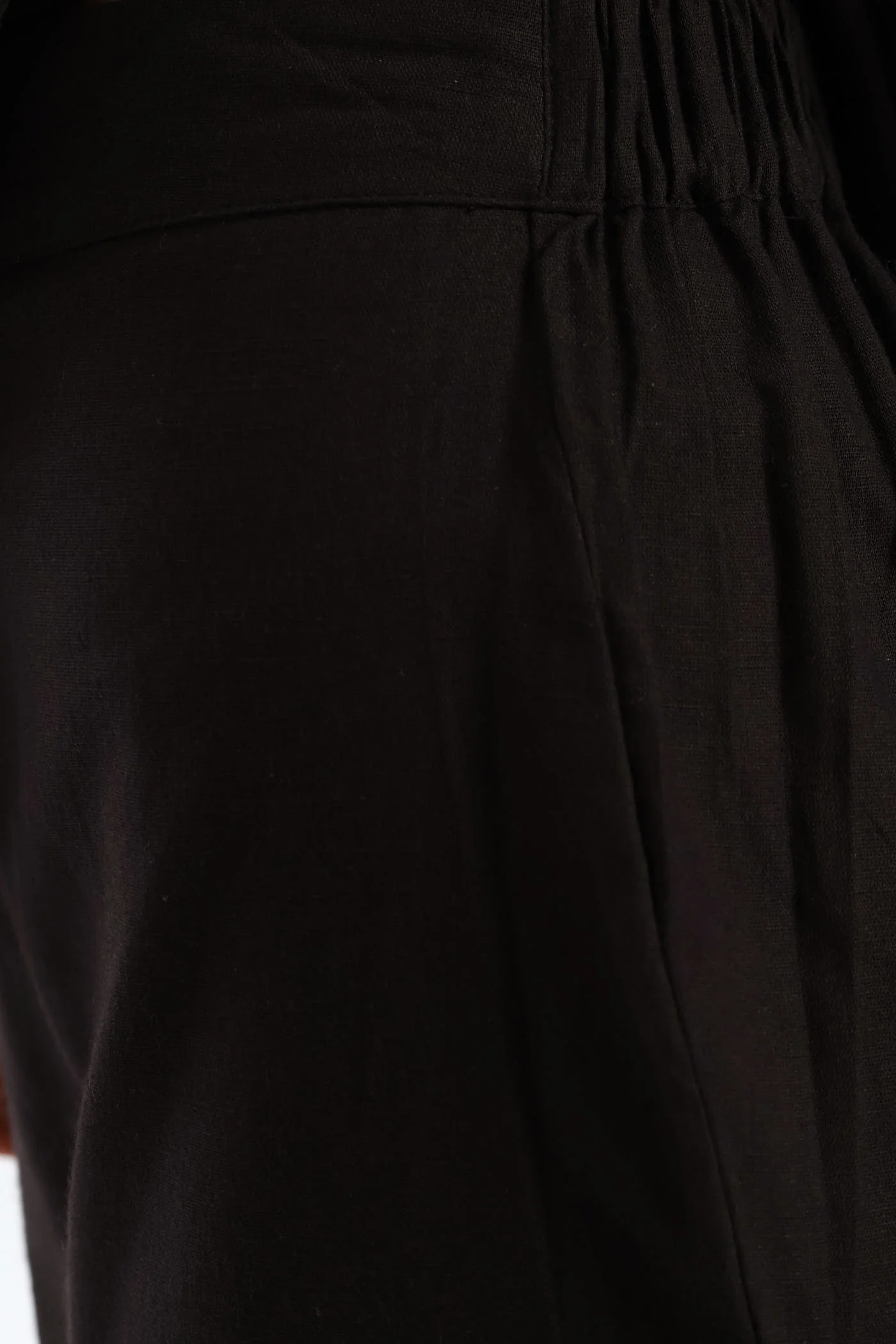 Embroidered Leaf Trouser - Black - Image 5