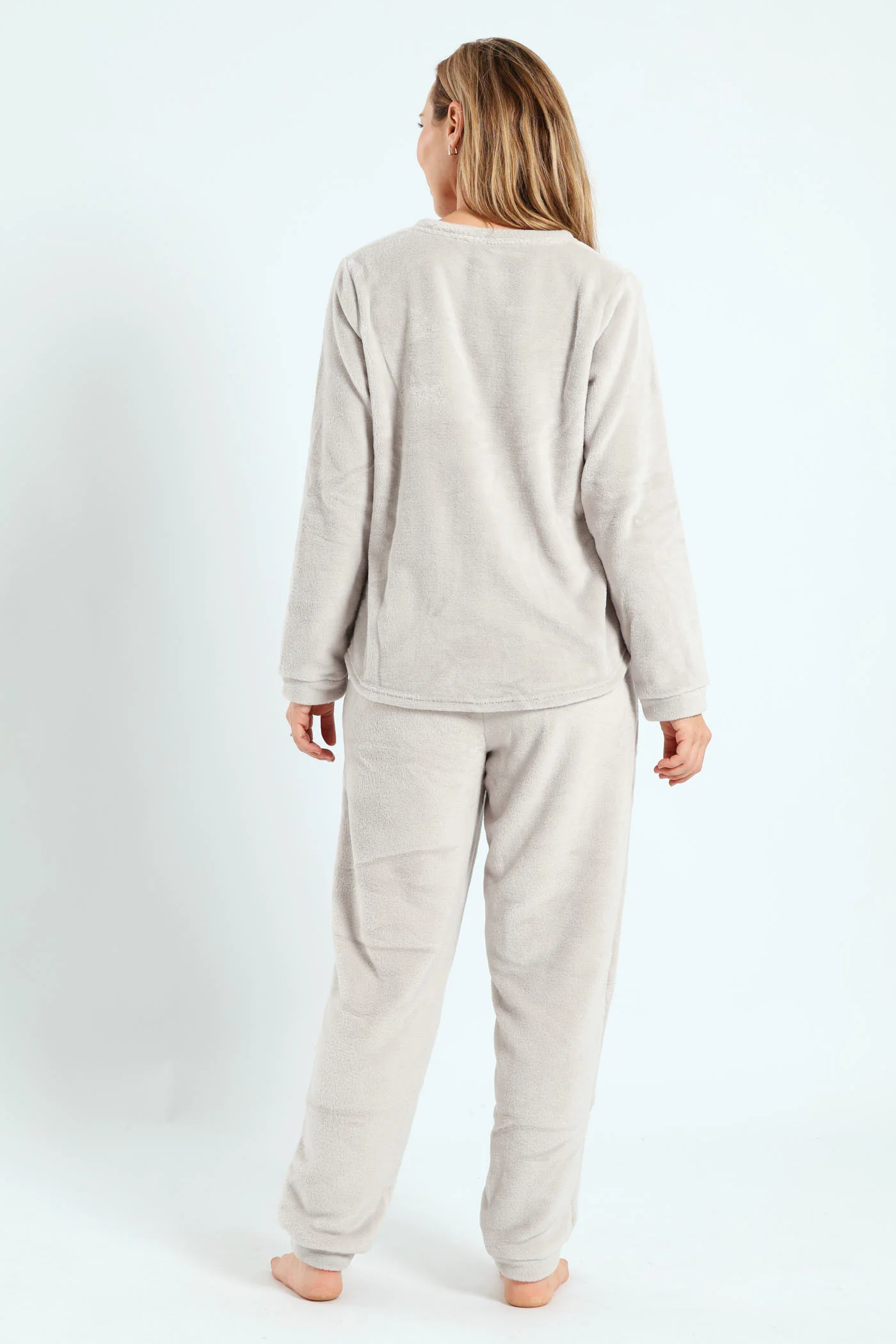 Embroidered Made Of Stars Cosy Sleep Set - Grey - Image 3
