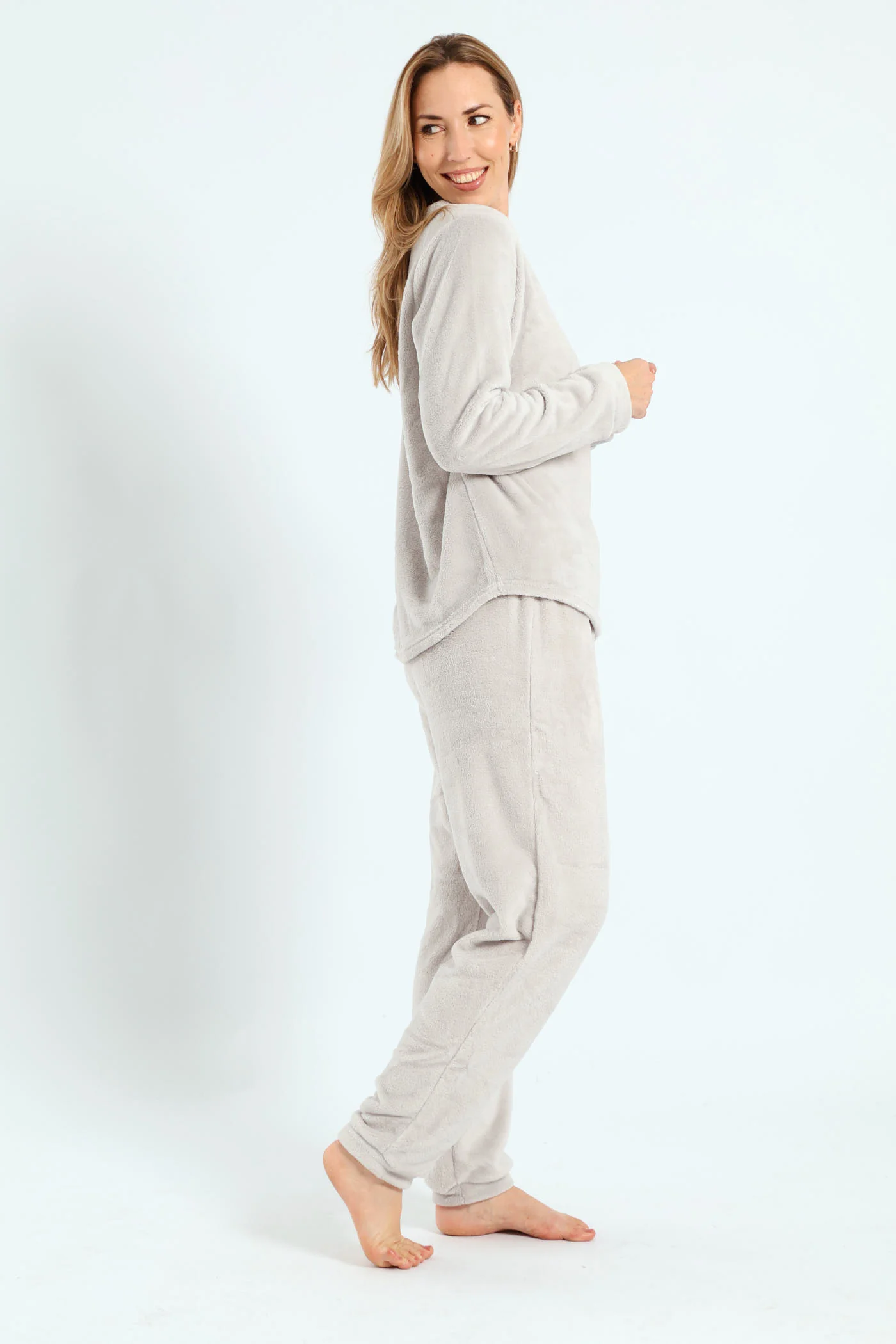Embroidered Made Of Stars Cosy Sleep Set - Grey - Image 4