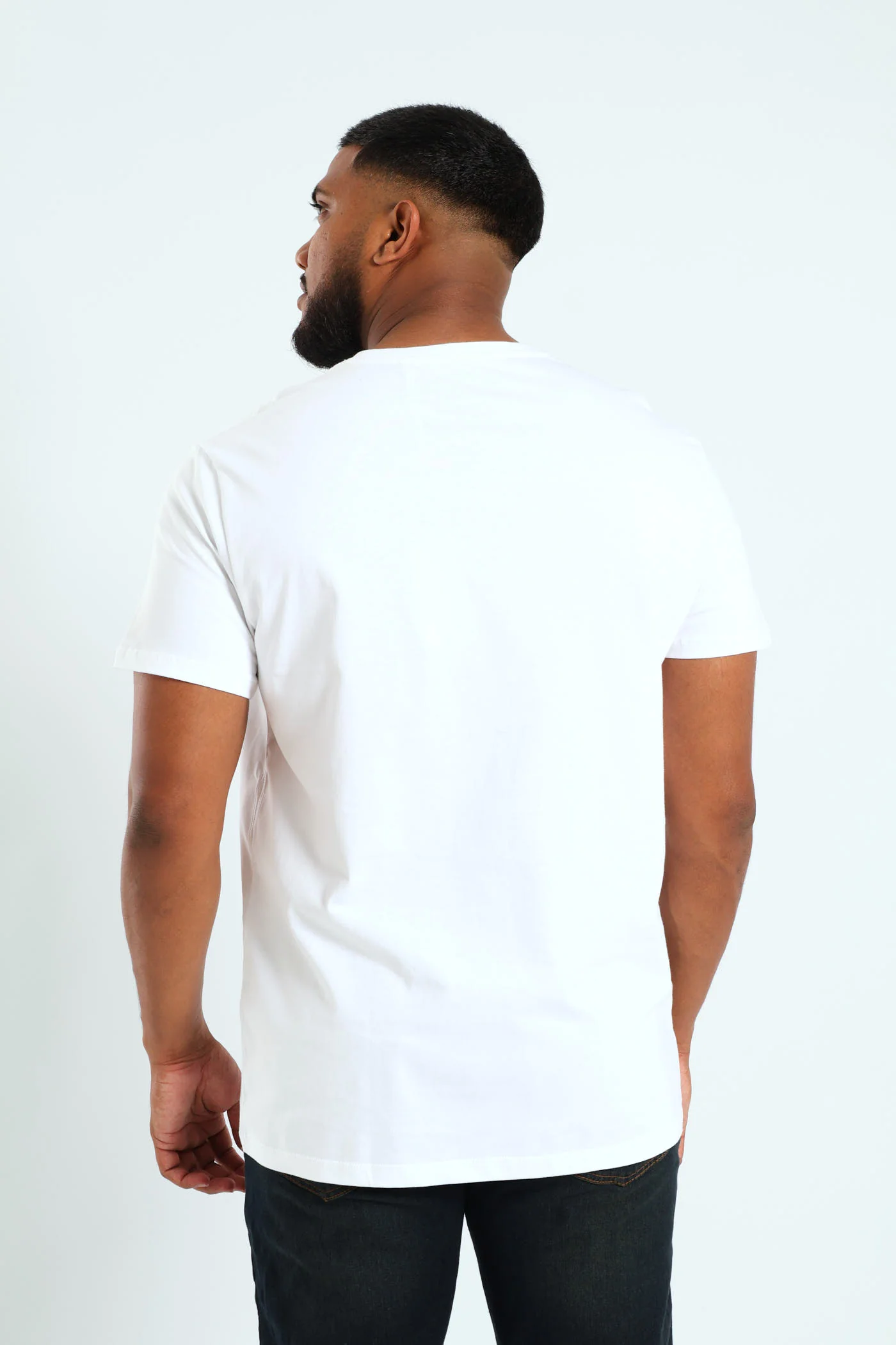Embroidered Short Sleeve Tee - White - Image 4