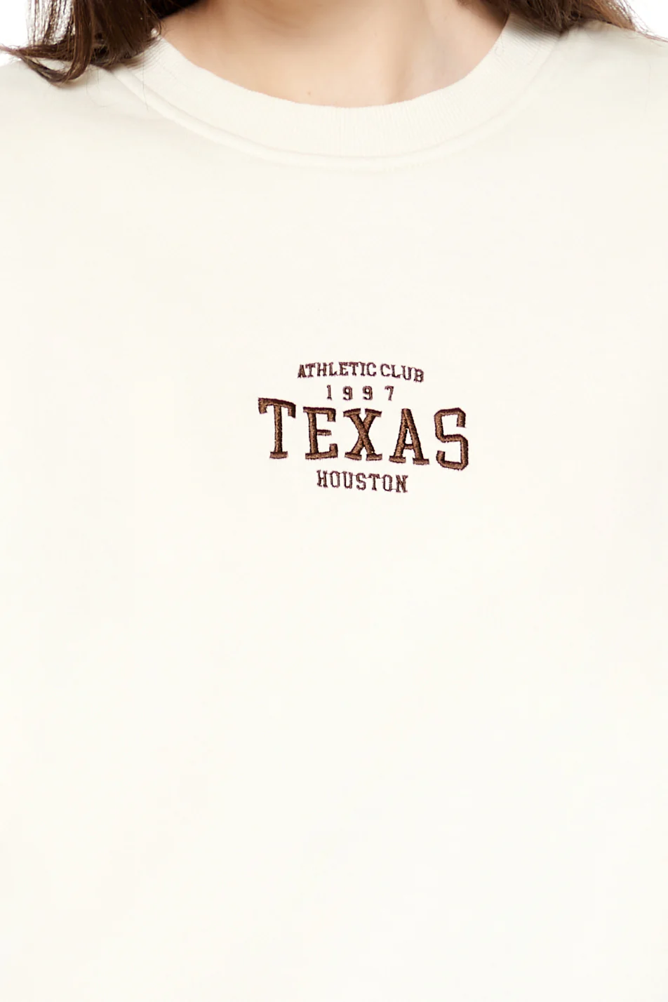 Embroidered Texas Pullover - Cream - Image 2