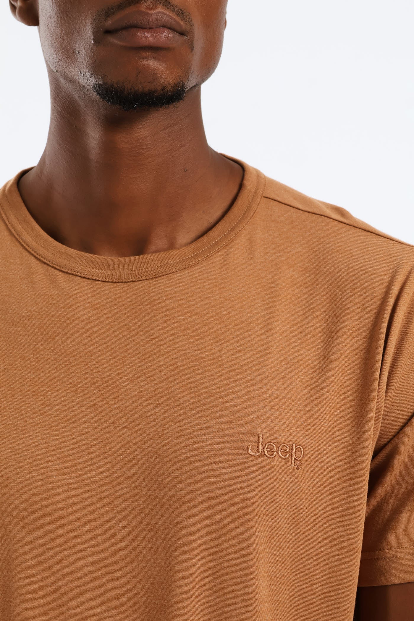 Embroidery Icon Tee - Camel - Image 2
