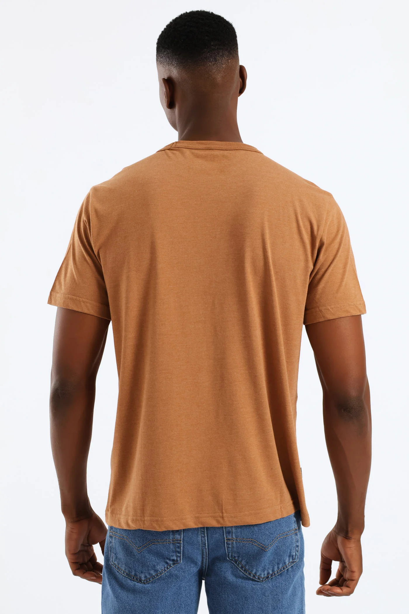 Embroidery Icon Tee - Camel - Image 4