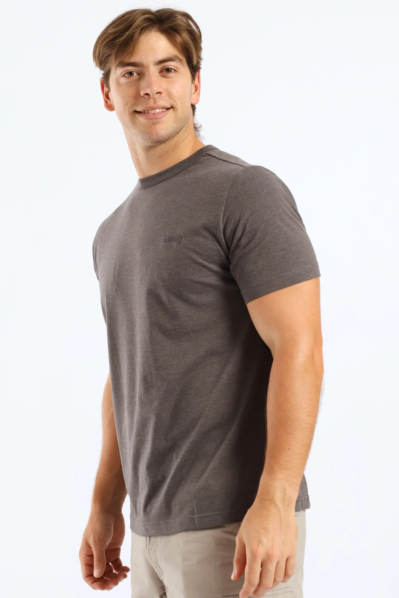 Embroidery Icon Tee - Charcoal - Image 3