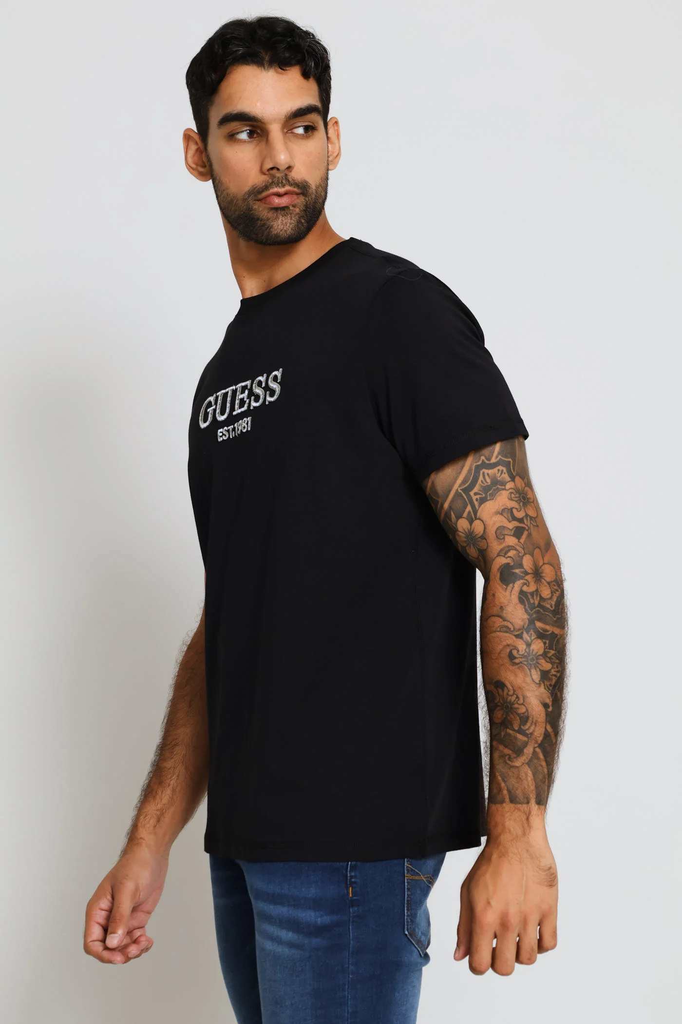 Embroidery Logo Tee - Black - Image 4