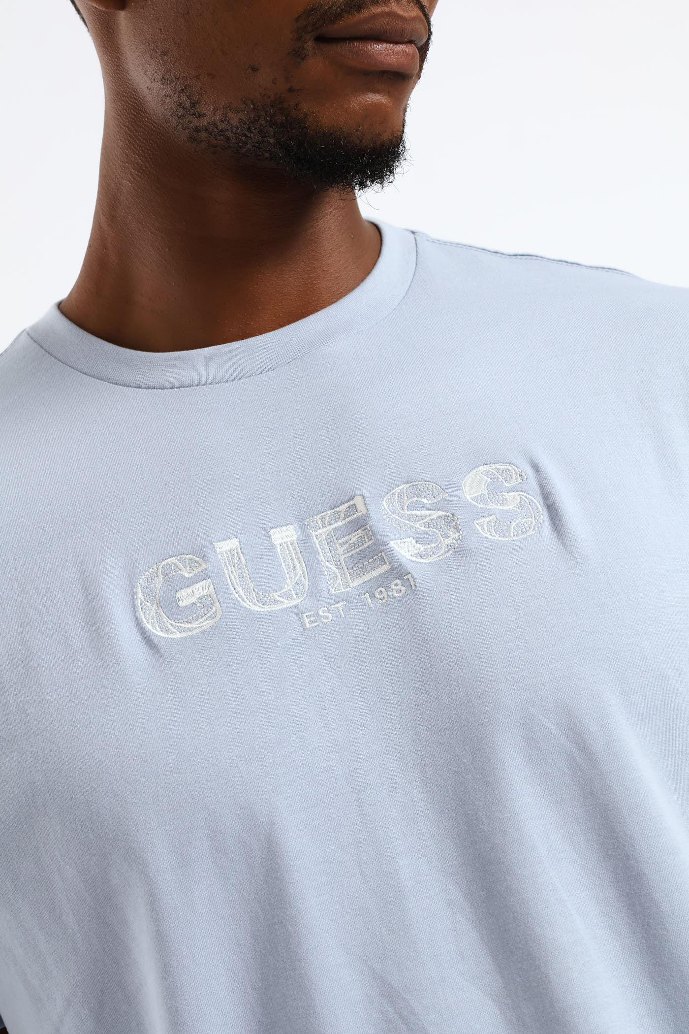 Embroidery Logo Tee - Blue - Image 5