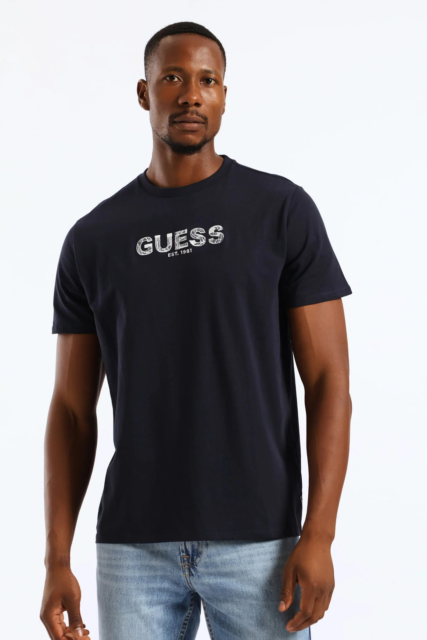 Embroidery Logo Tee - Navy - Image 2