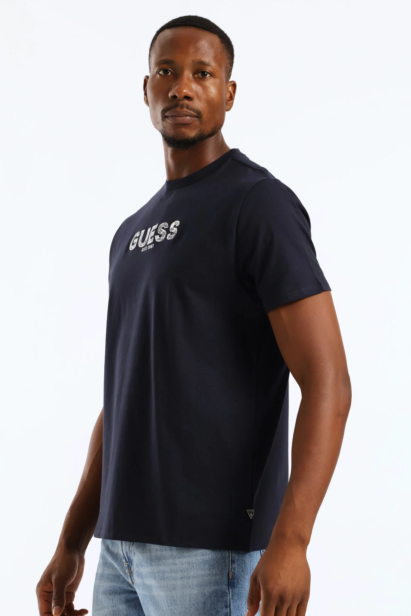 Embroidery Logo Tee - Navy - Image 3