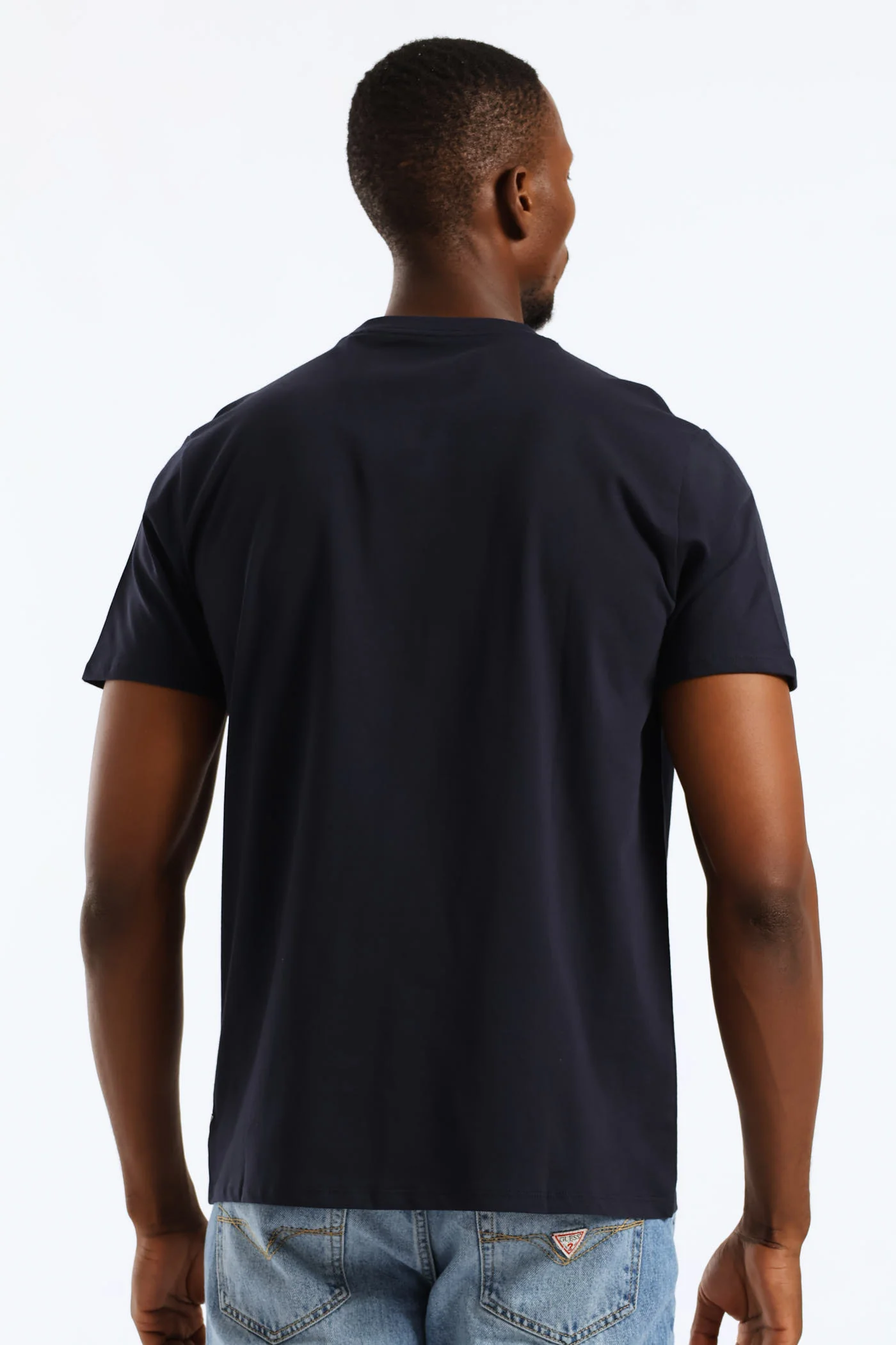 Embroidery Logo Tee - Navy - Image 4