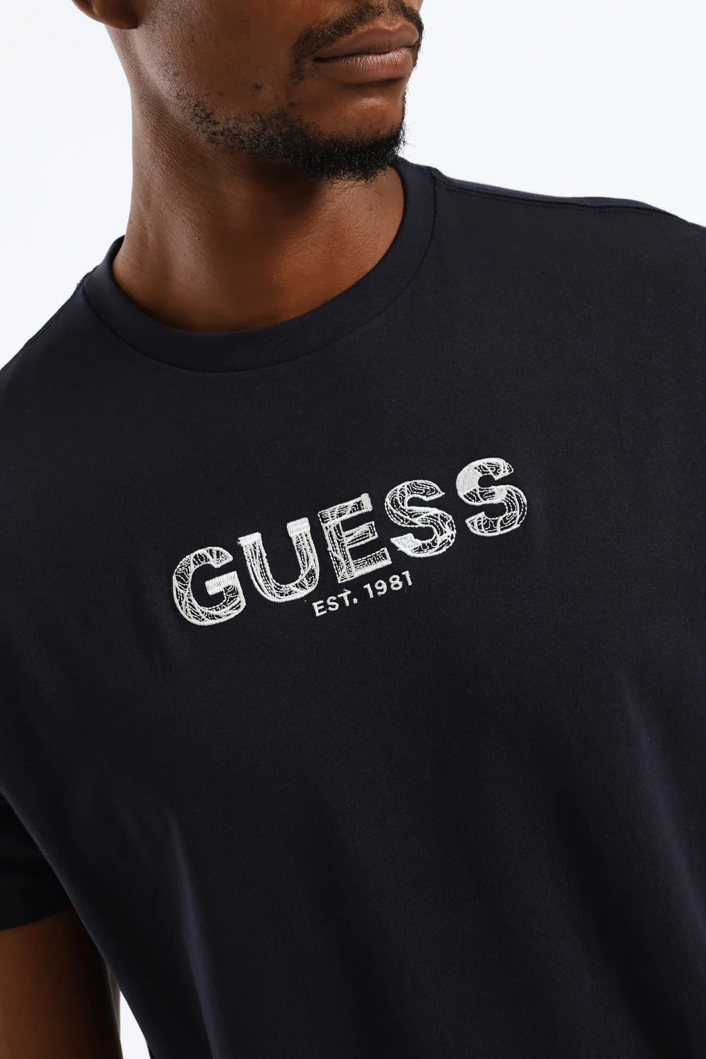 Embroidery Logo Tee - Navy - Image 5