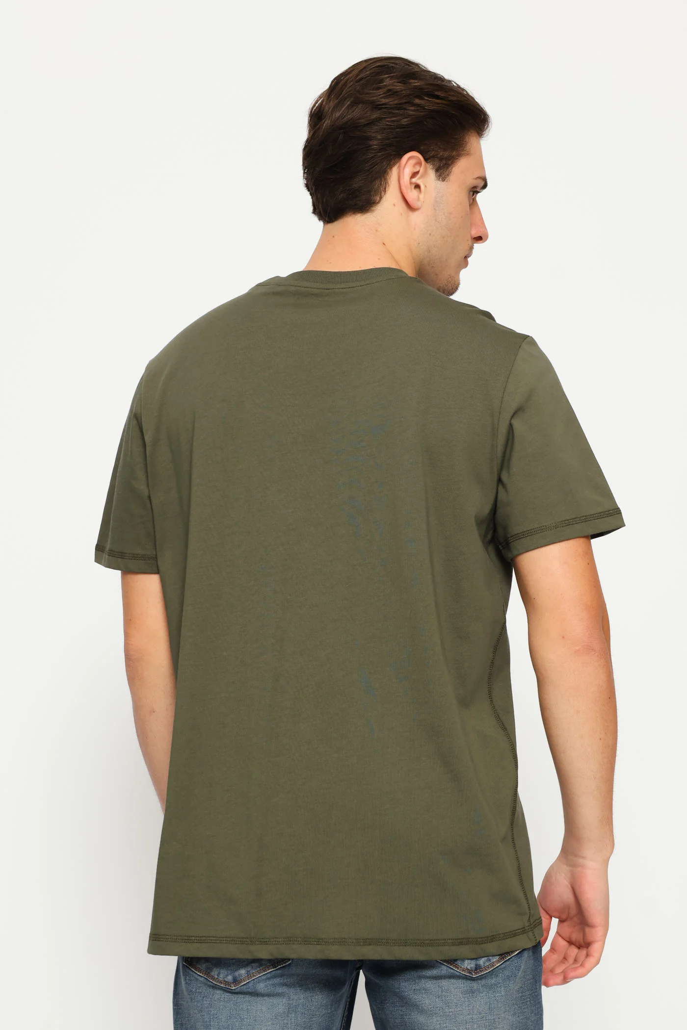 Embroidery Logo Tee - Olive - Image 4