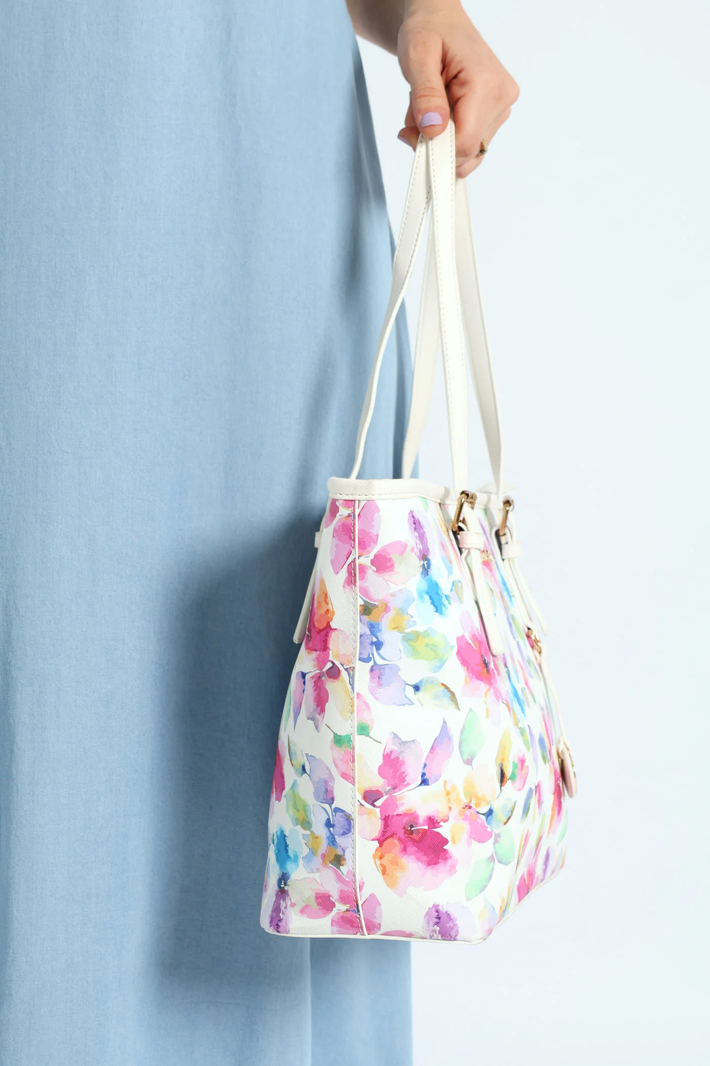 Emma Floral Tote Bag - Multi - Image 3